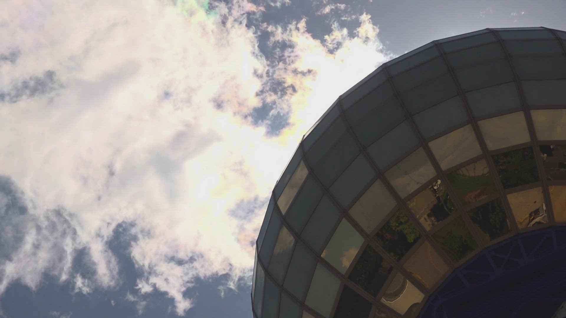 The observation deck was closed for around two weeks while crews completed steelwork, an initial part of building a new welcome center at The Sunsphere.