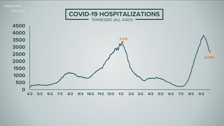 TDH: Statewide COVID-19 hospitalizations down | Sept. 29, 2021