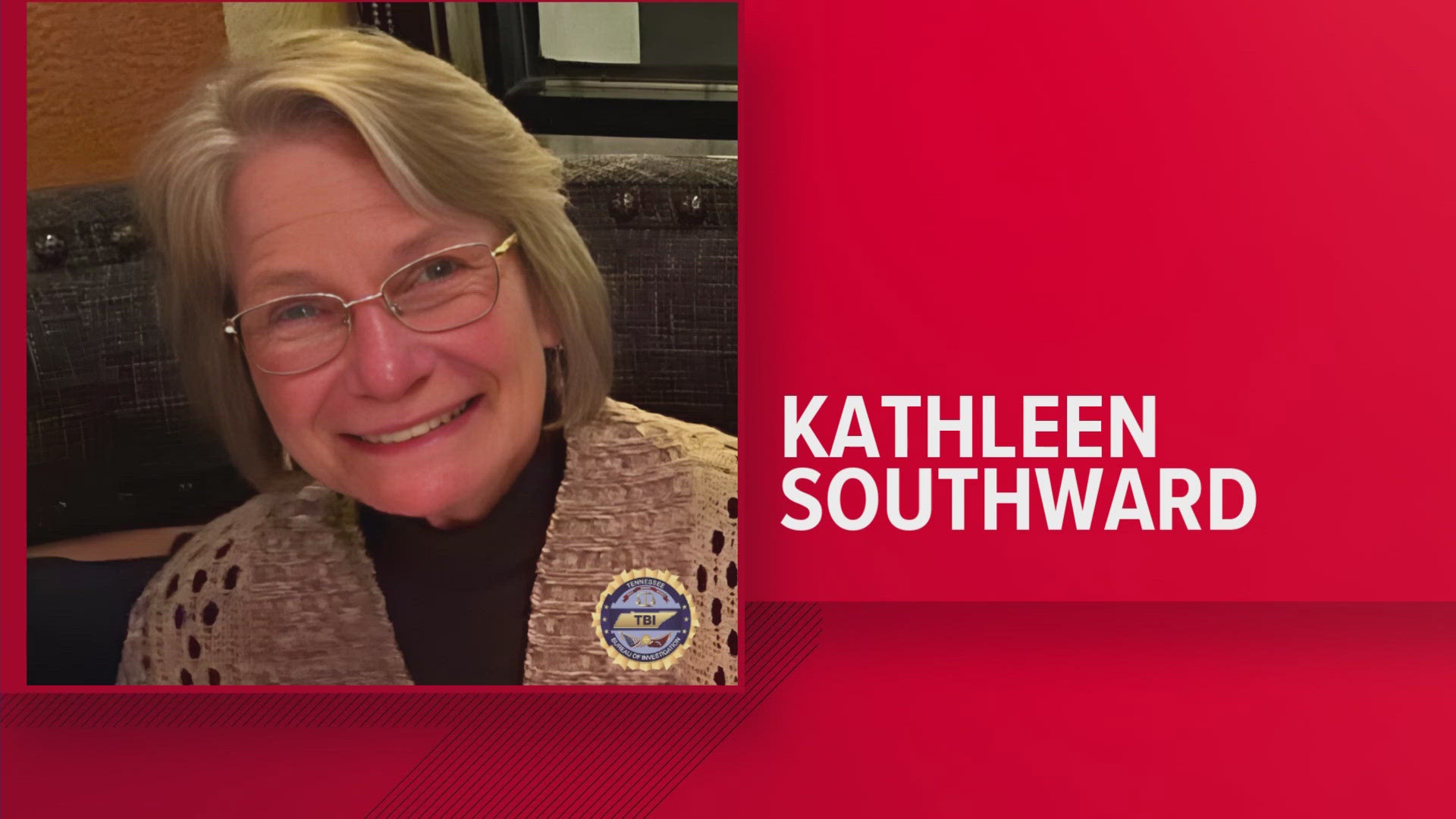 Kathleen Southward, a 75-year-old, was last seen on Friday in the Eagle Bluff area of Jamestown, according to the TBI.