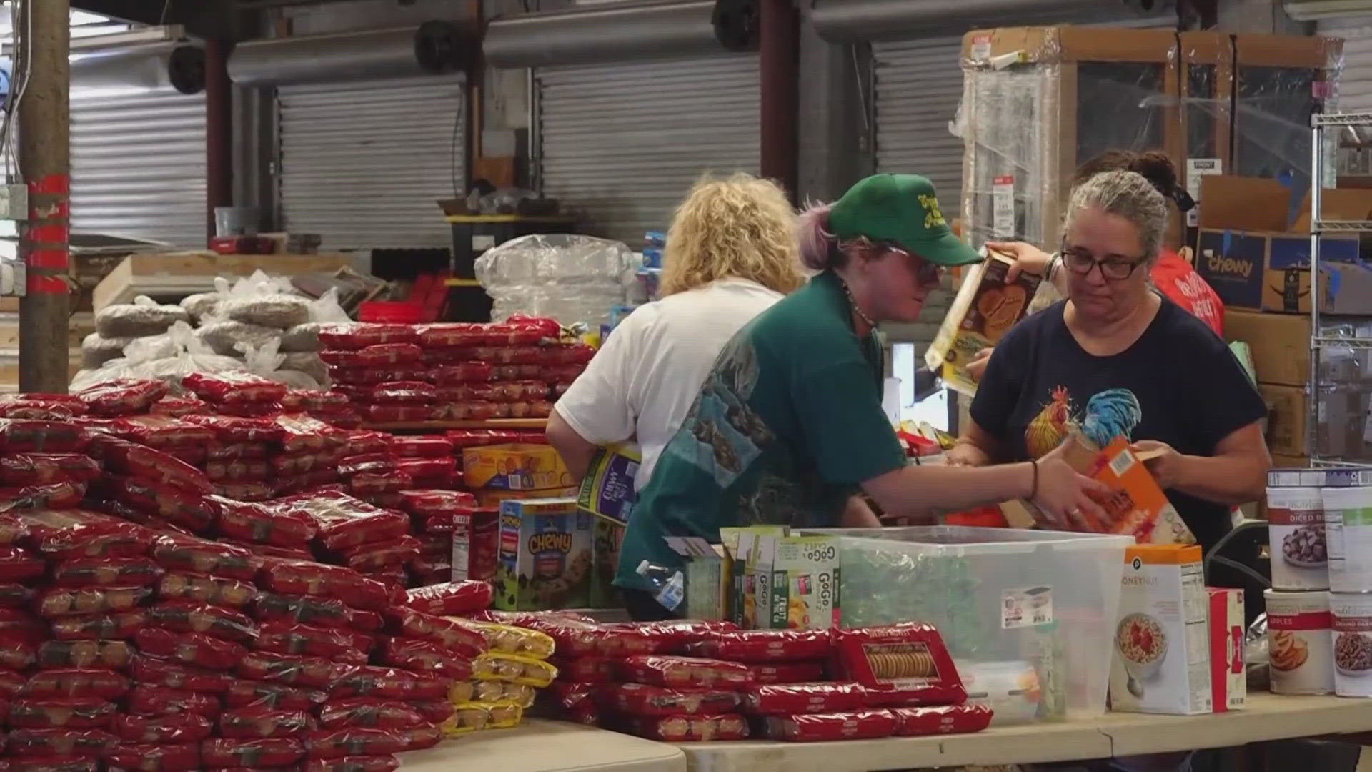 Volunteers are working hard to make sure that people are connected with the proper resources.