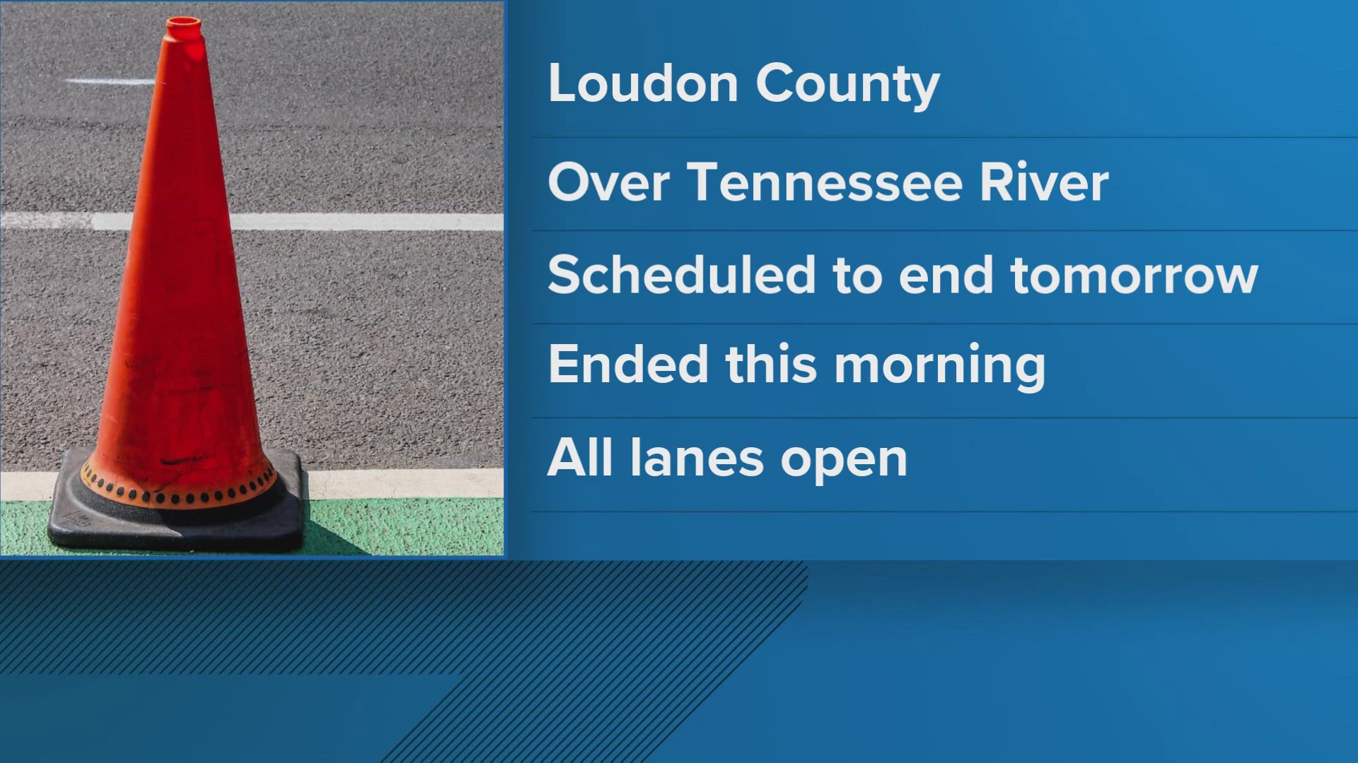 For around two weeks, I-75 South had been down to one lane over the Tennessee River.