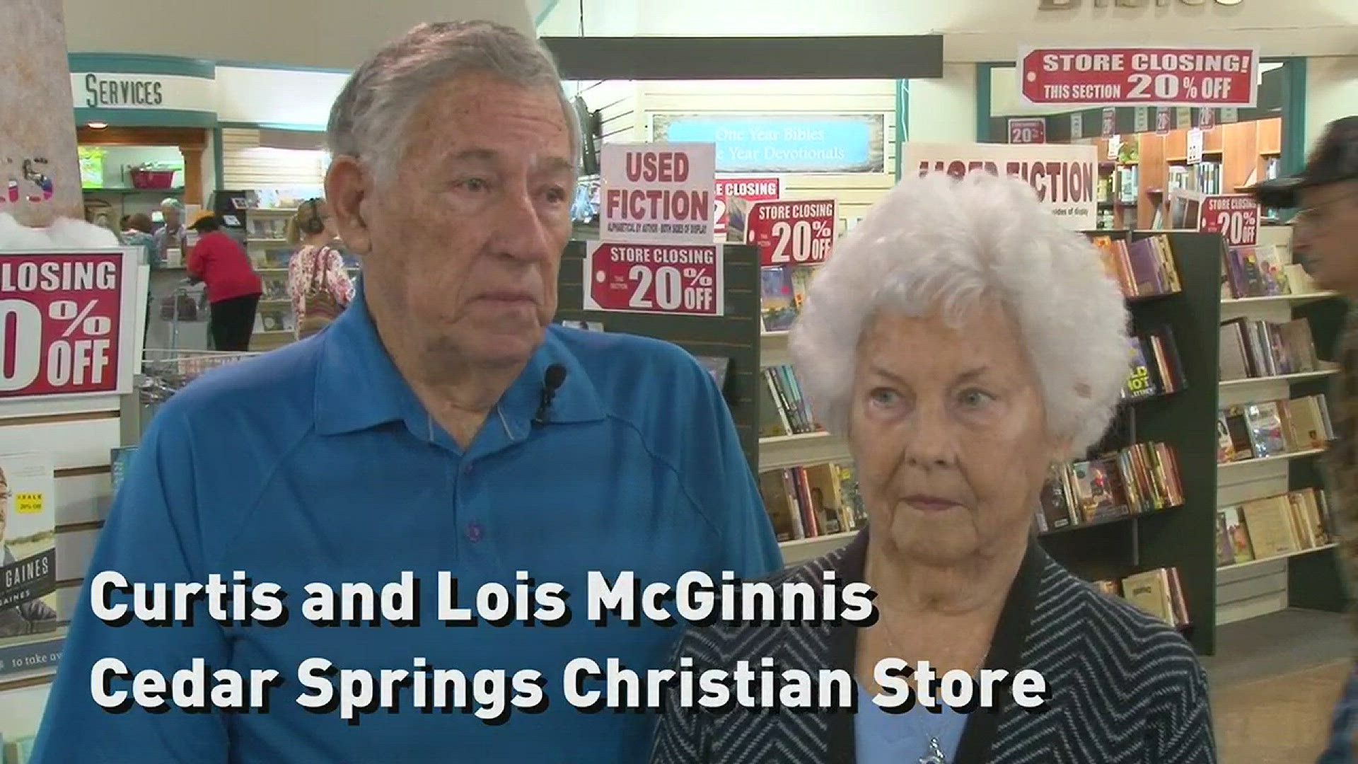 Curtis and Lois McGinnis opened the store 42 years ago. They have been blessed over the years but the internet has simply cut down store traffic too much for it to remain open.