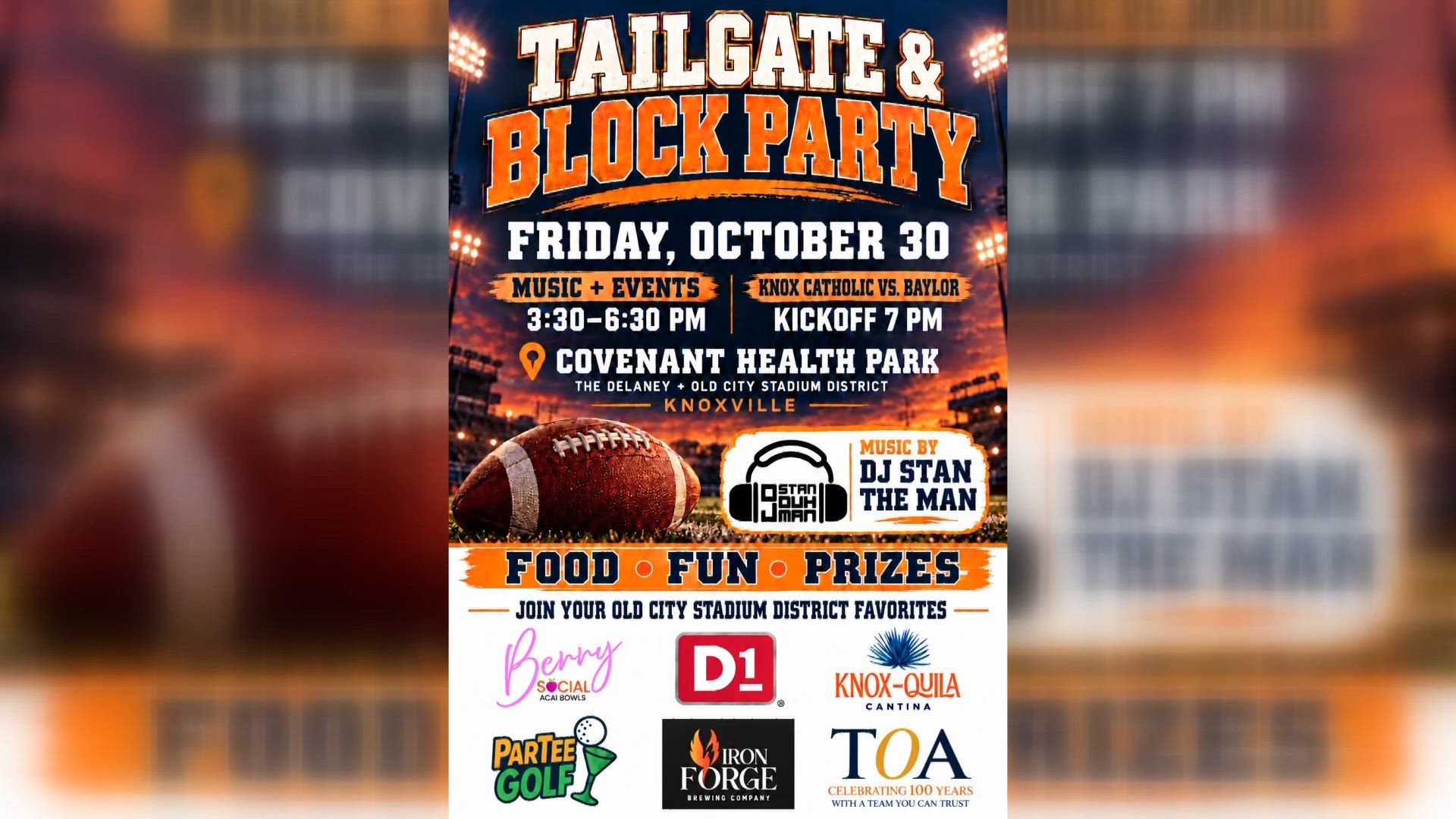 Businesses outside Covenant Health Park plan block party before ...