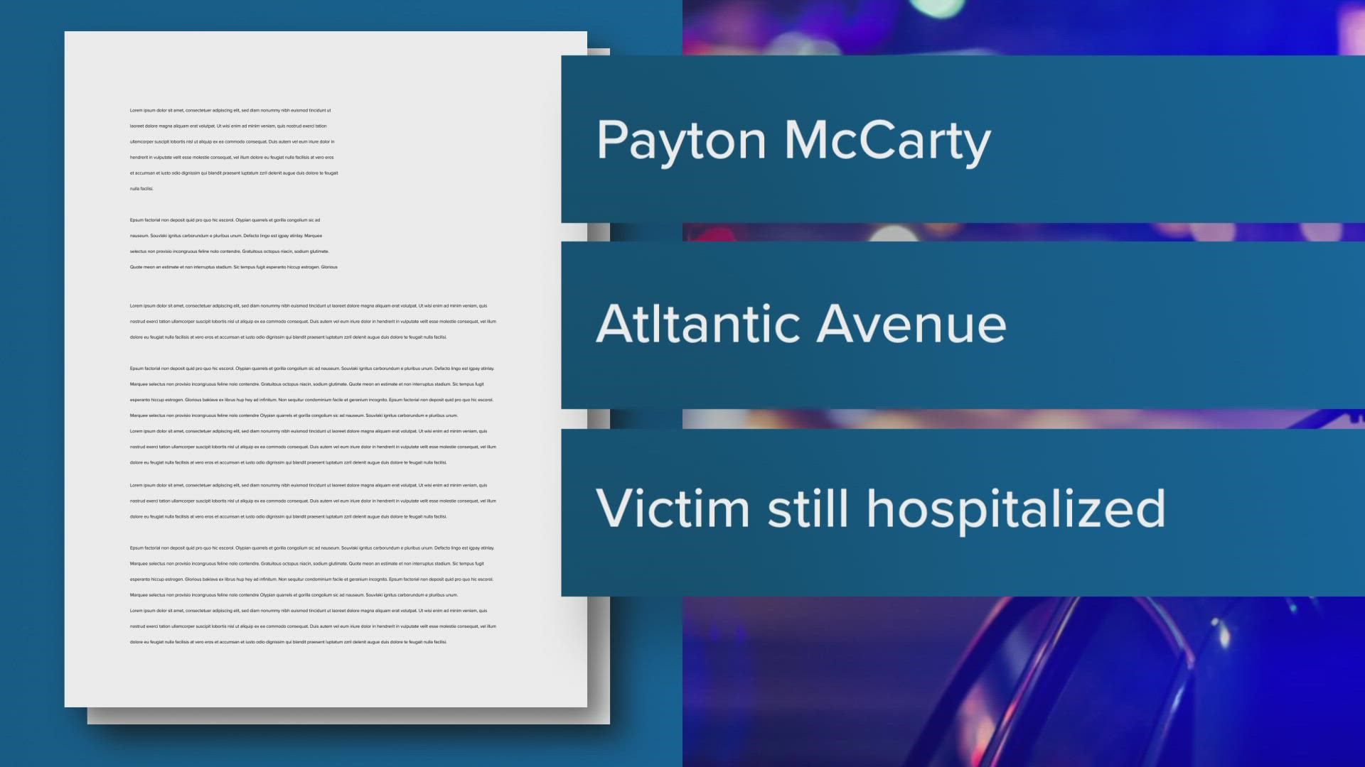 Payton McCarty is charged with murder, attempted kidnapping and other charges after police say he hit or dragged a woman with his car, killing her unborn child.