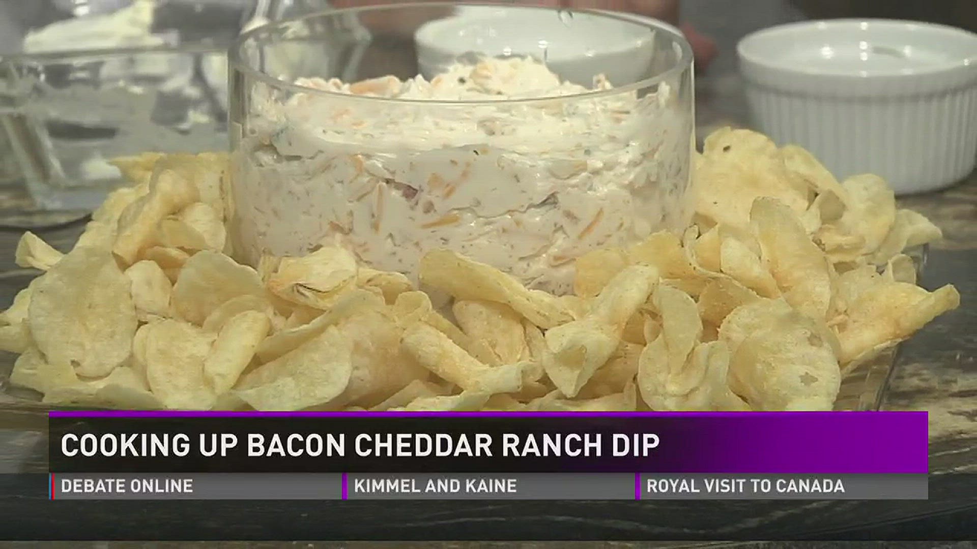 Betty Henry from Henry's Deli and Catering joined 10News at Noon to show how to make bacon cheddar ranch dip.
