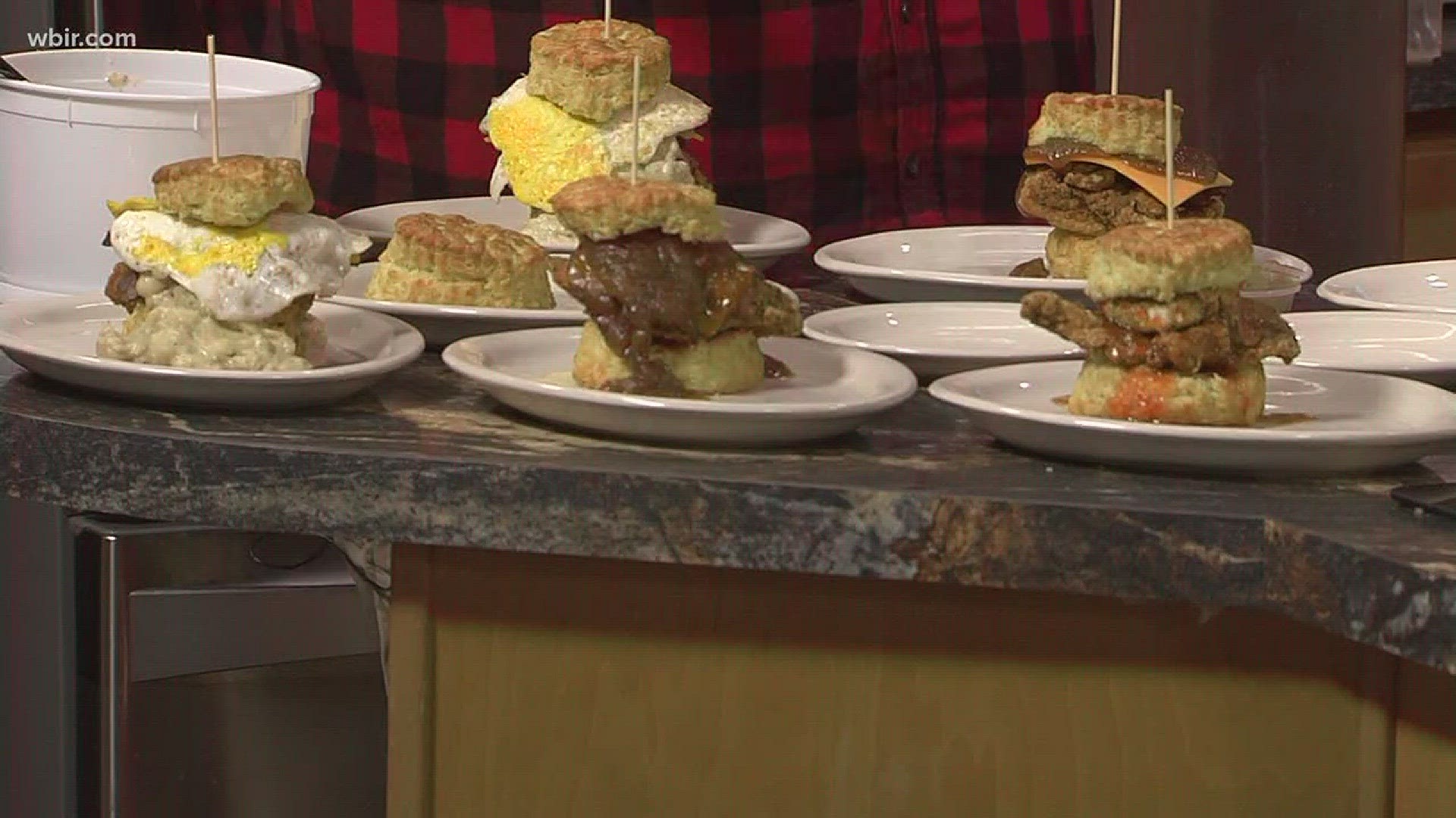 Adam Lutrell with Maple Street Biscuit Co. stopped by the kitchen studio to show us what goes into making some of the new restaurant's signature dishes.