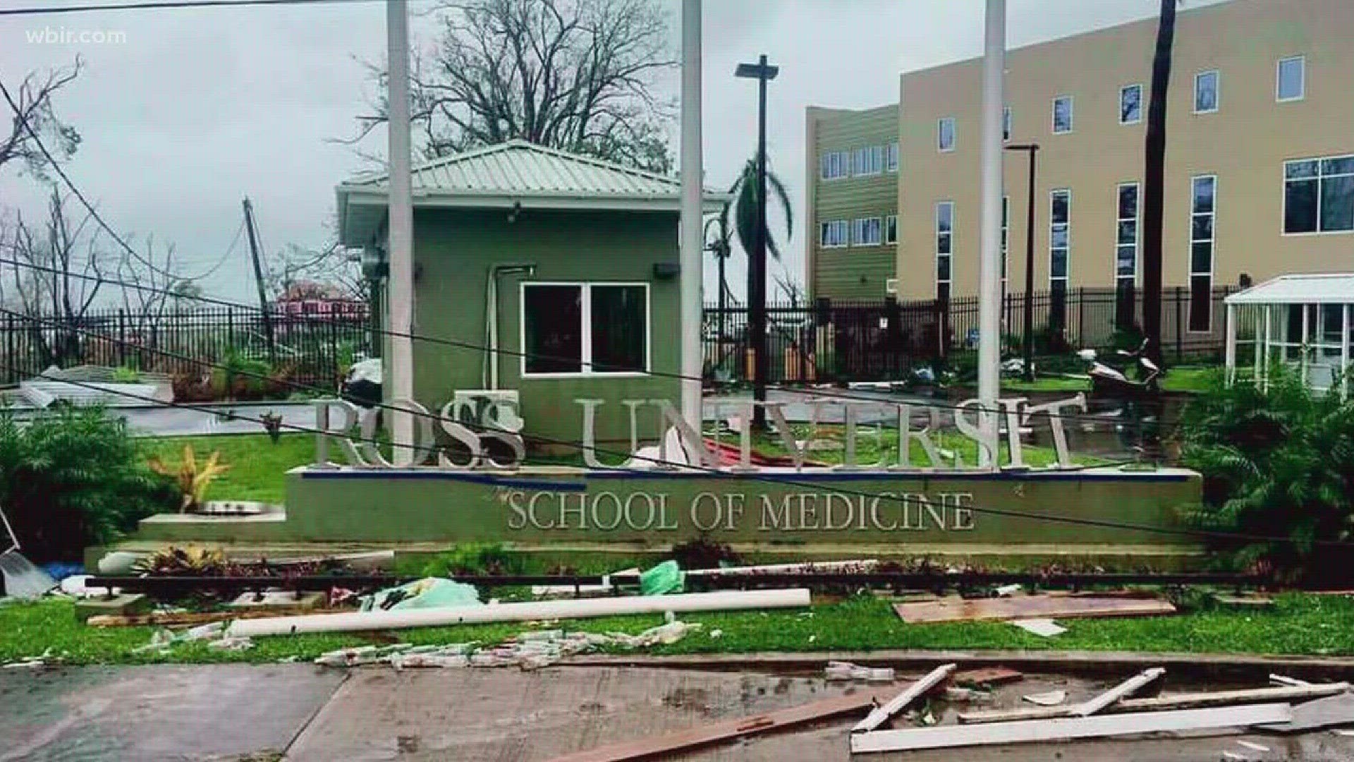 Nov. 8, 2017: Ross University, a medical school on the Caribbean island of Dominica, is temporarily relocating to Knoxville after their school was destroyed by Hurricane Maria.
