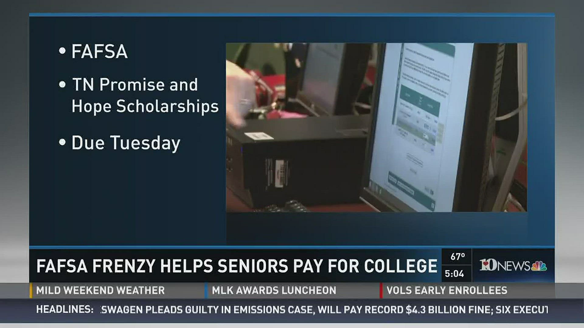 The group Tennessee Achieves is helping Knox county students get ready to pay for college.