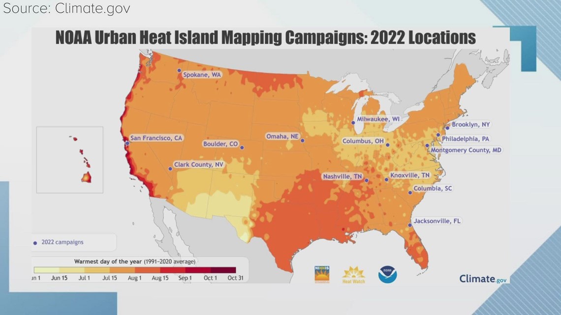 Researchers map heat inequities in Knoxville, finding higher