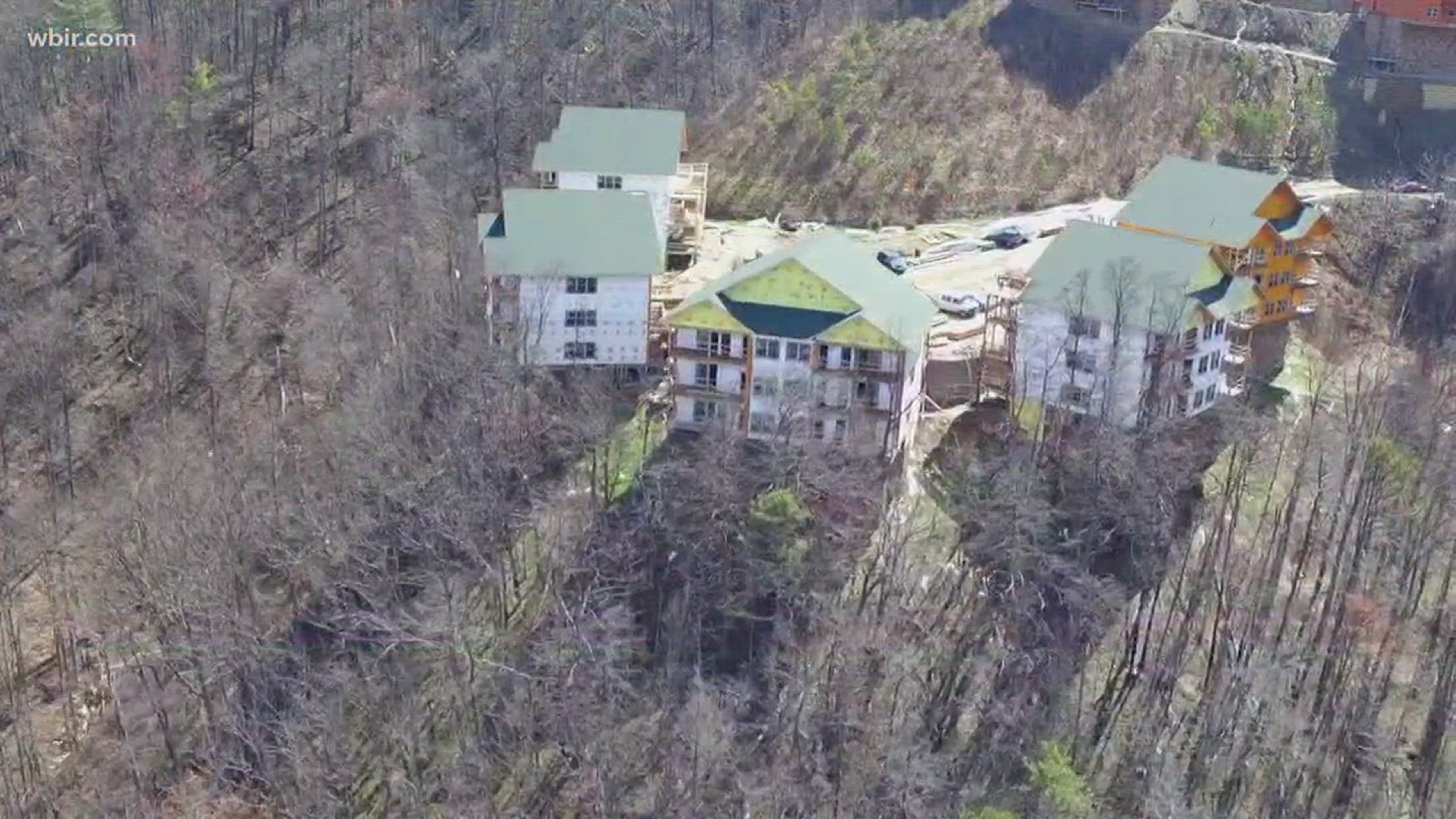 March 14, 2018: Officials are investigating the cause of a fire that destroyed a building at Westgate Smoky Mountain Resorts in Gatlinburg.
