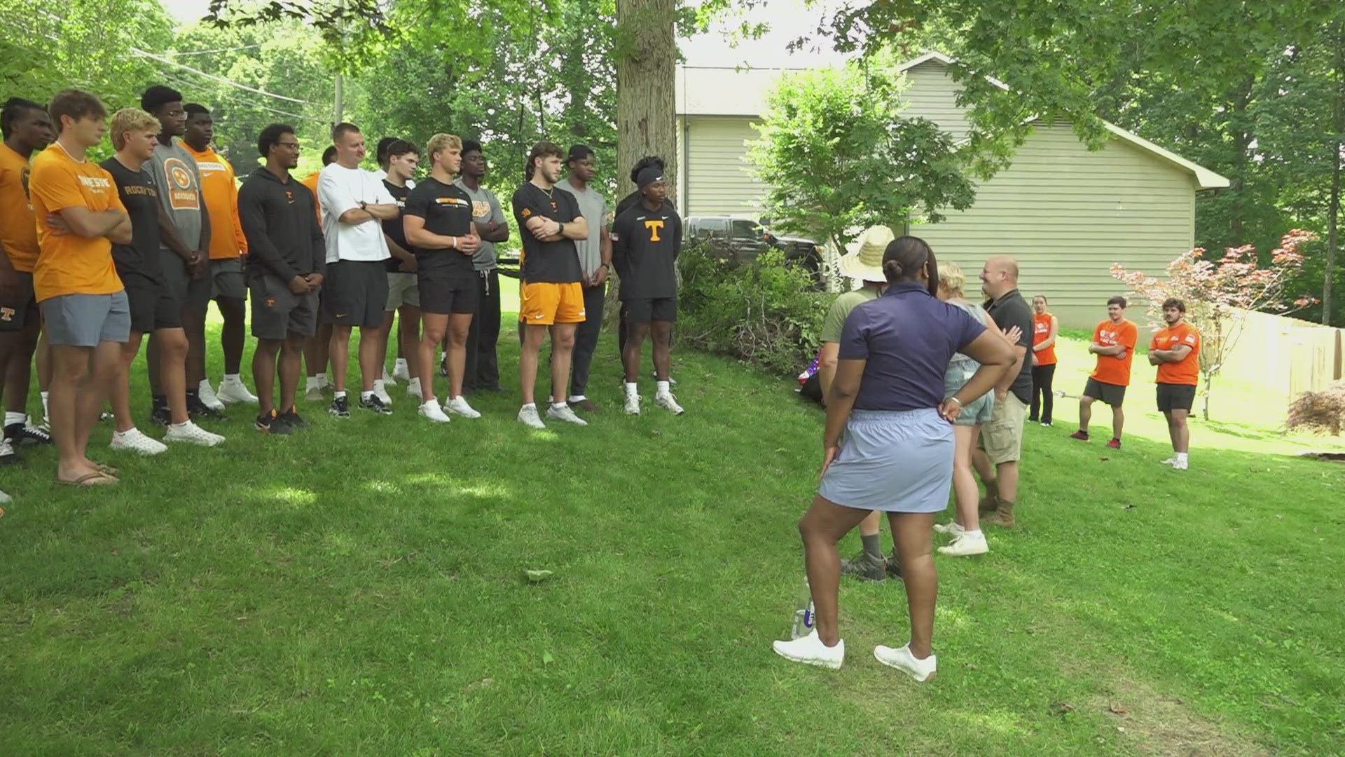 They volunteered with several groups including Blue Star Families, a nonprofit supporting military and veteran-connected families, and Frontline Gardens.