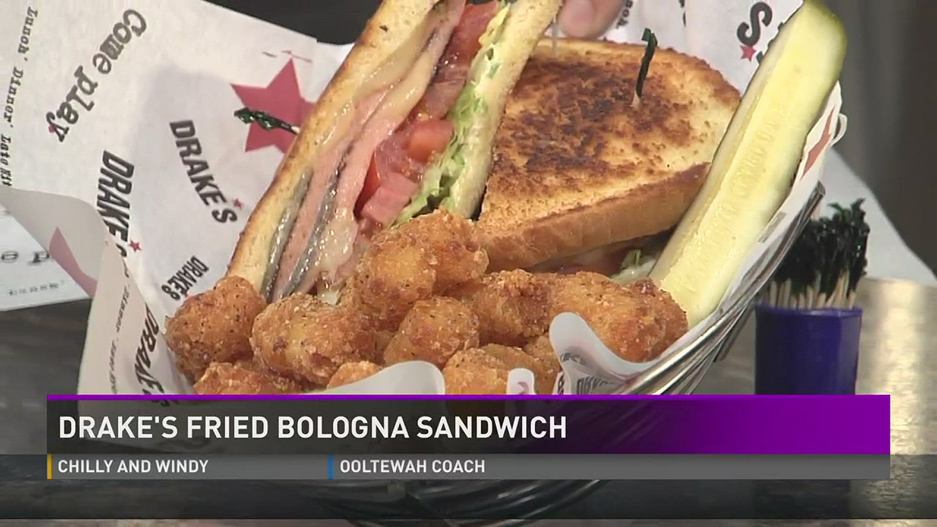 Drake's Fried Bologna Sandwich