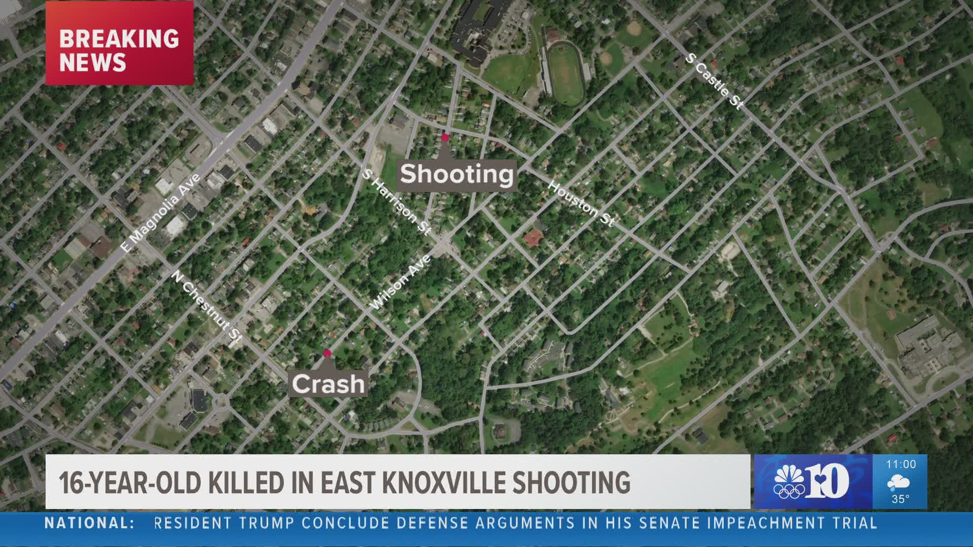 Police said that a 16-year-old boy was shot as he was leaving school Friday night. They said it did not appear he was the intended target.