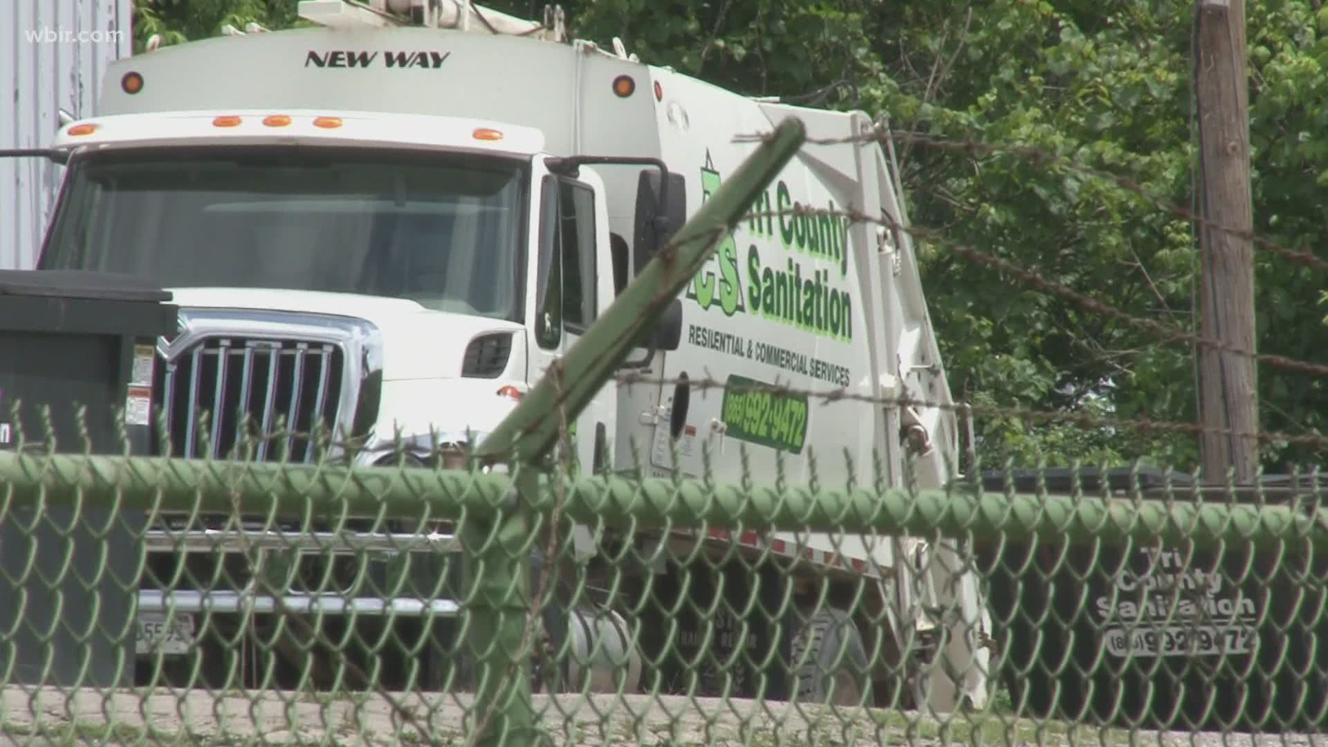 Viewers from Knoxville and Maynardville sent messages -- worried about the sudden shut-down of their trash collection service.