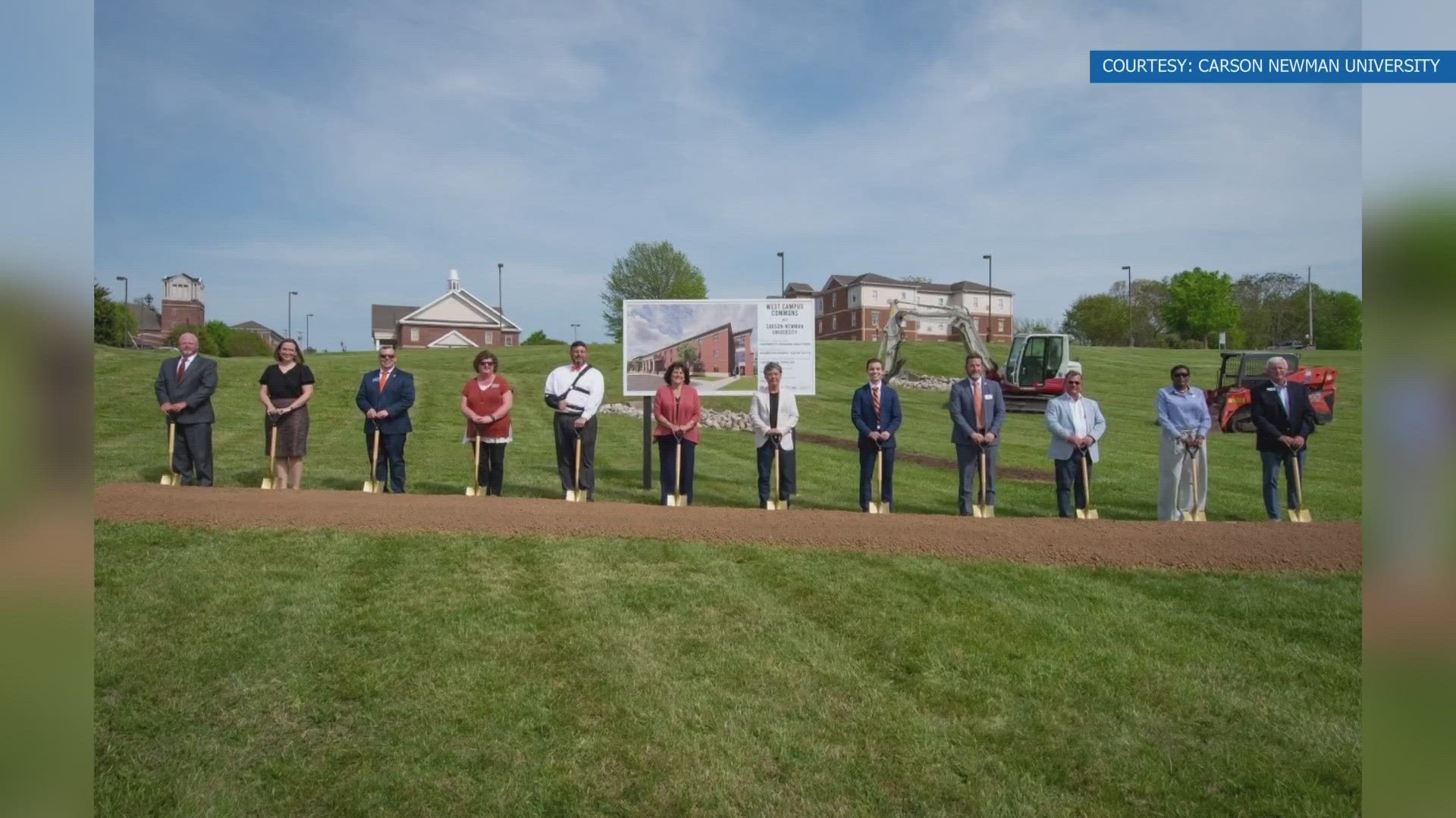 Carson Newman University broke ground on its largest construction project on Friday — a new residence life complex.