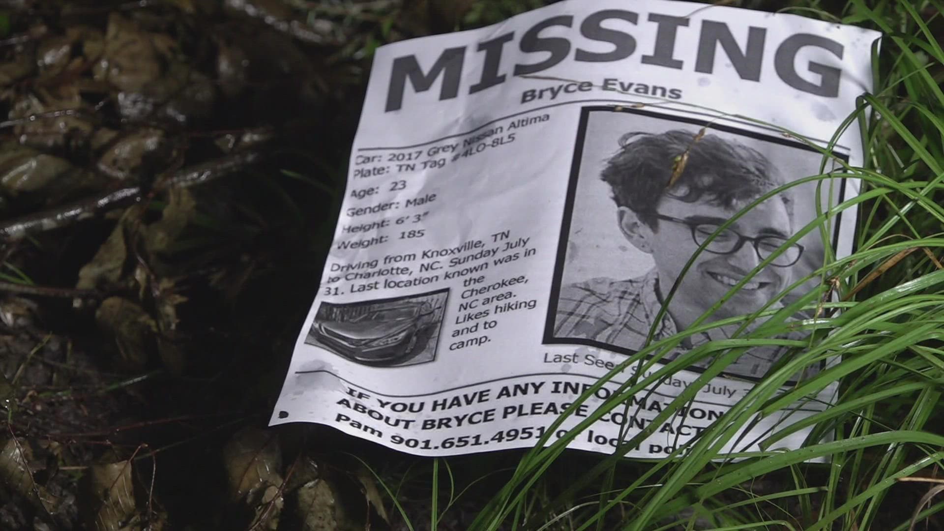 Bryce Evans was reported missing on Aug. 1, according to the Knoxville Police Department.