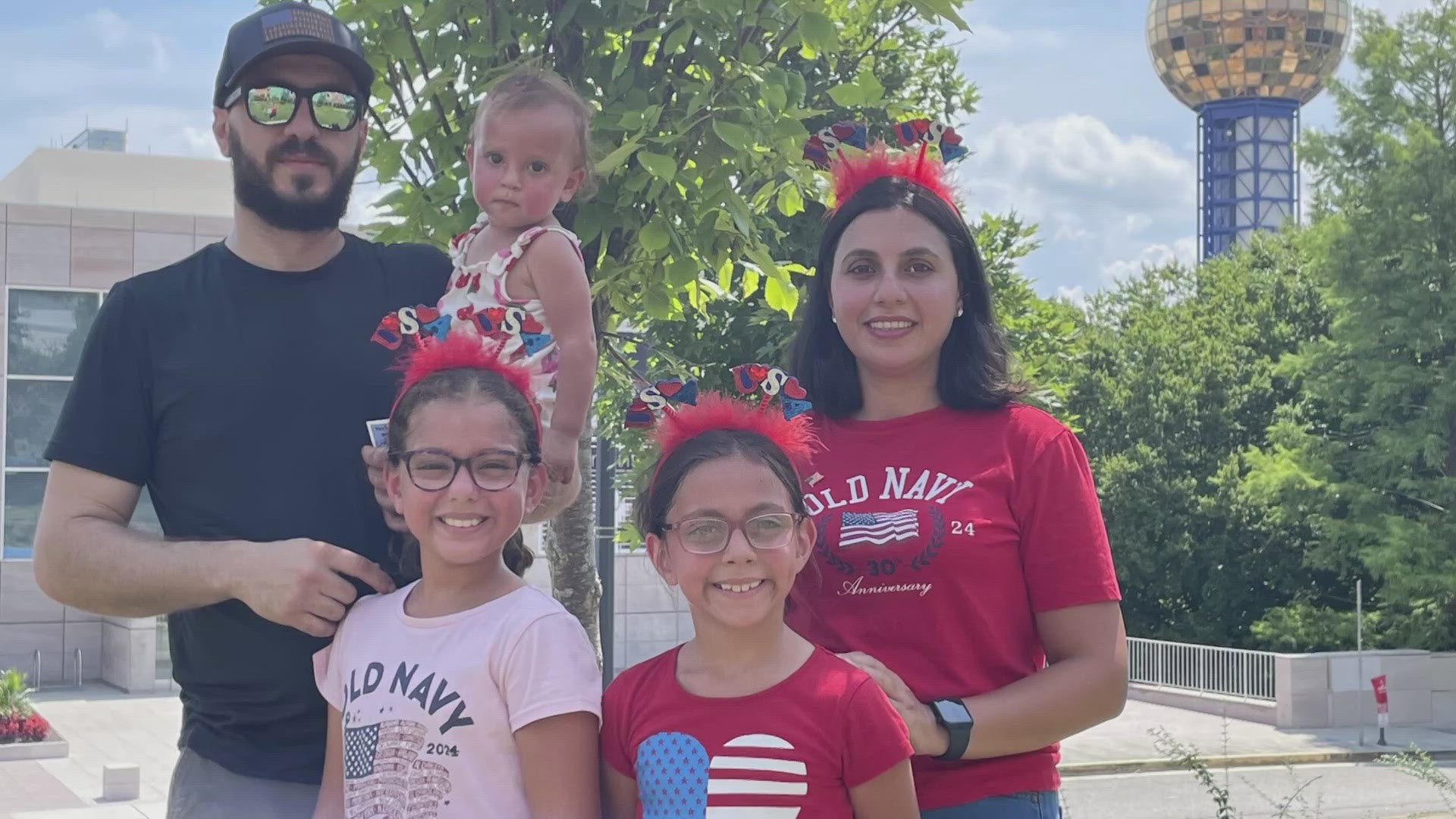 This Fourth of July is special for one family. A Palestinian mother recently became a U.S. citizen after arriving from the West Bank.
