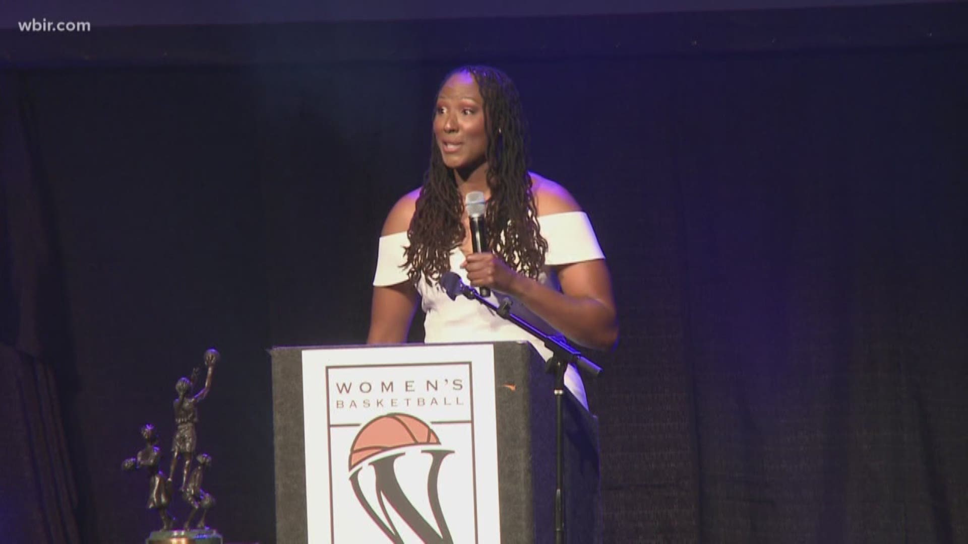 2018 Women's Basketball Hall of Fame induction ceremony.