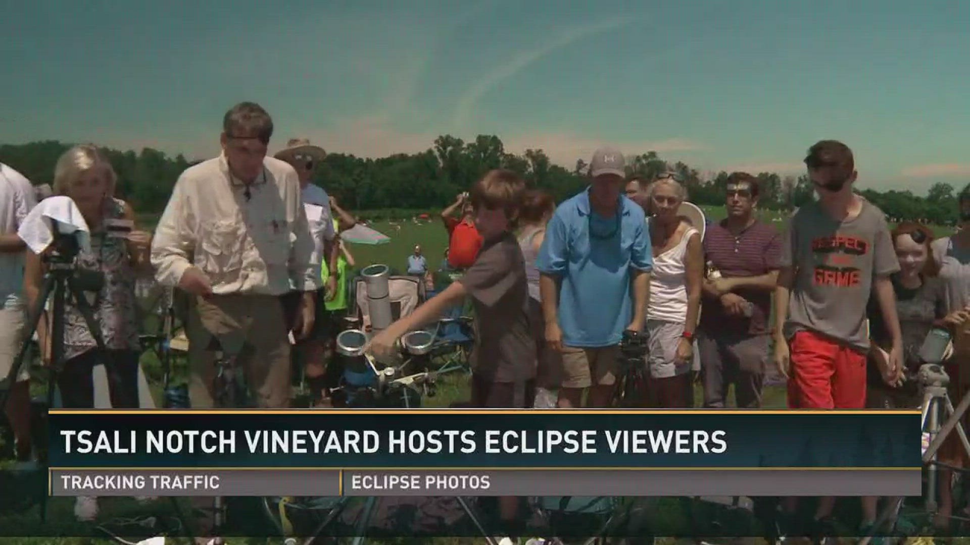 Aug. 21, 2017: Eclipse viewers experienced two-and-a-half magical minutes of totality at Tsali Notch Vineyard.