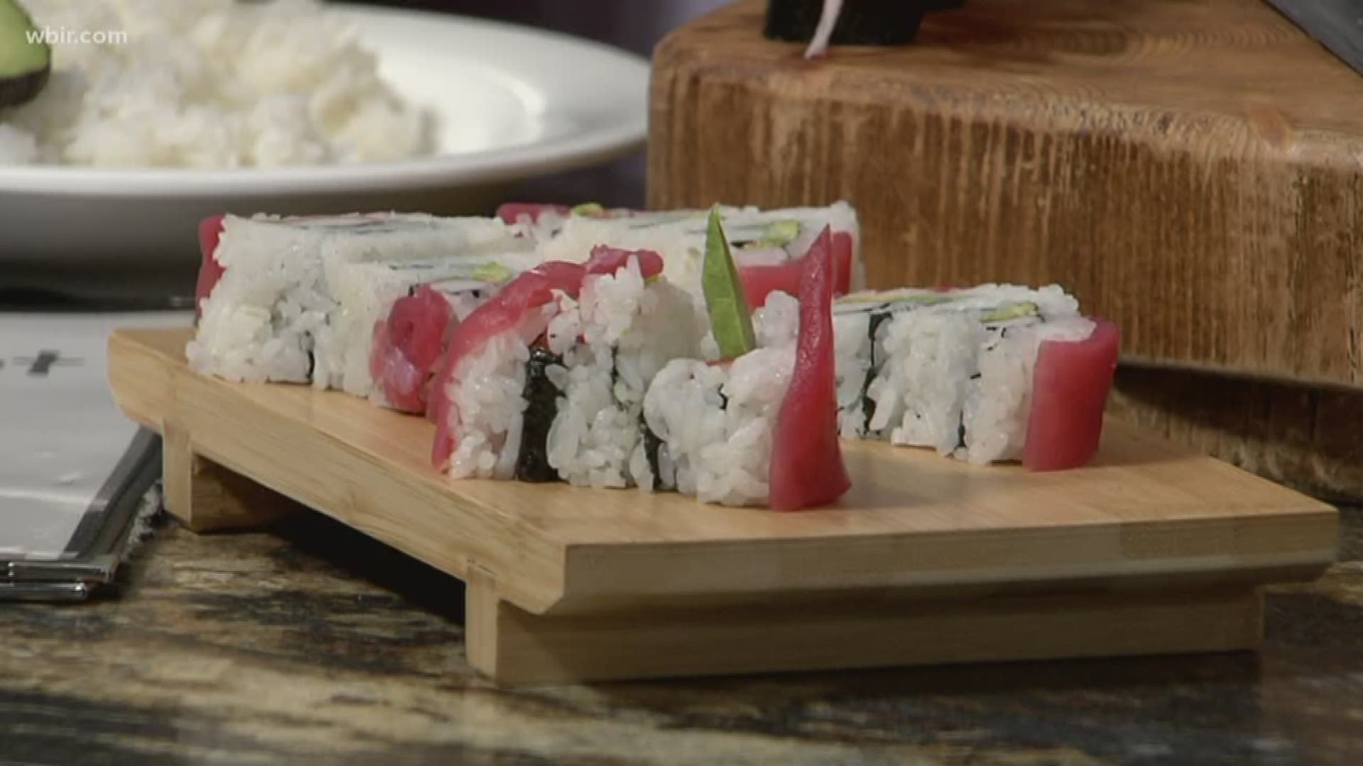 Sushi Spot is with us in the kitchen to show us how to make Valentine's Day sushi!