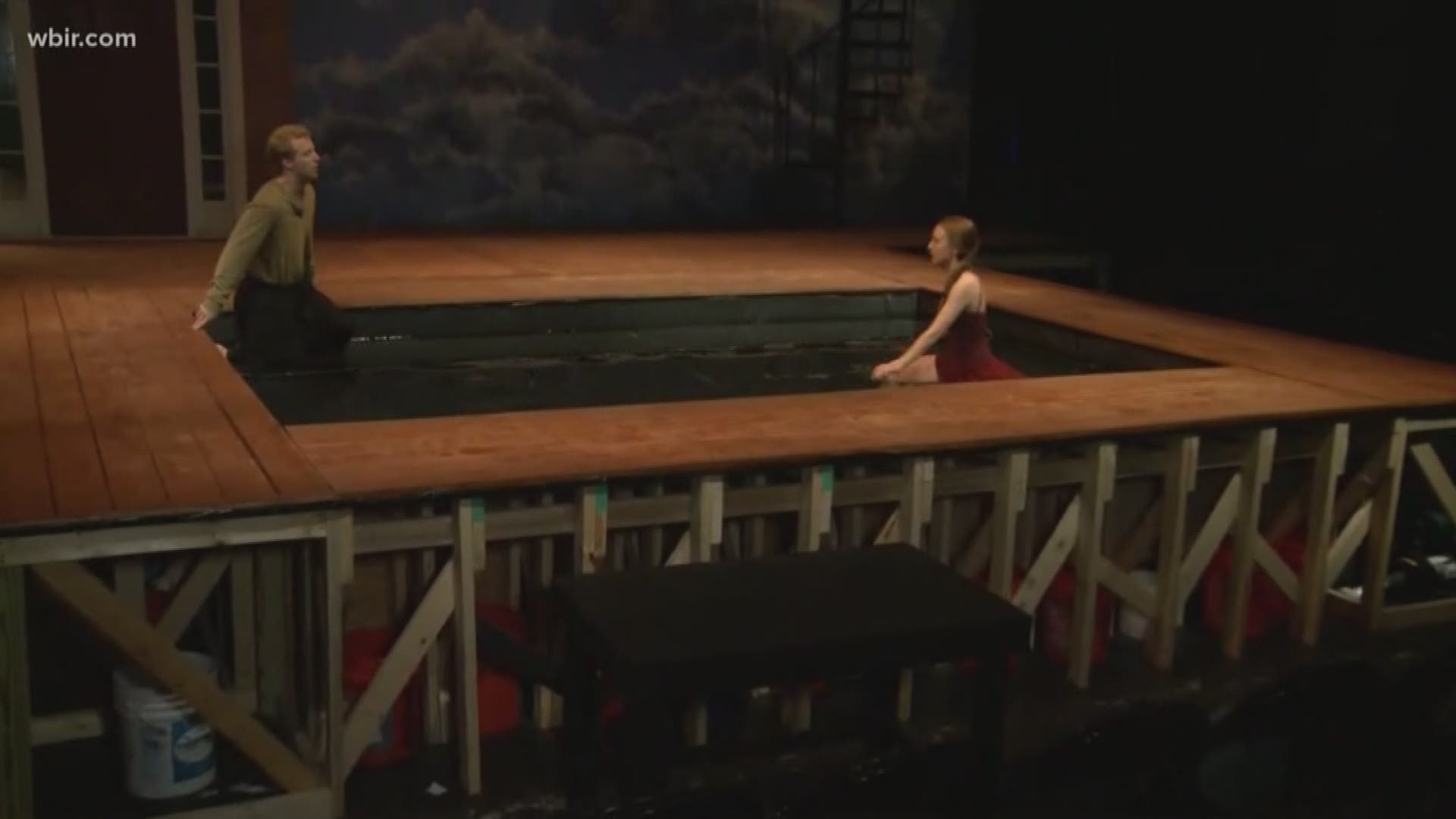 Maryville College's upcoming production of "Metamorphoses" is unlike traditional plays because the theater department had to incorporate a large 10x15 foot pool into the set. The play runs October 11 through 14 at the Clayton Center for the Arts' Haslam F