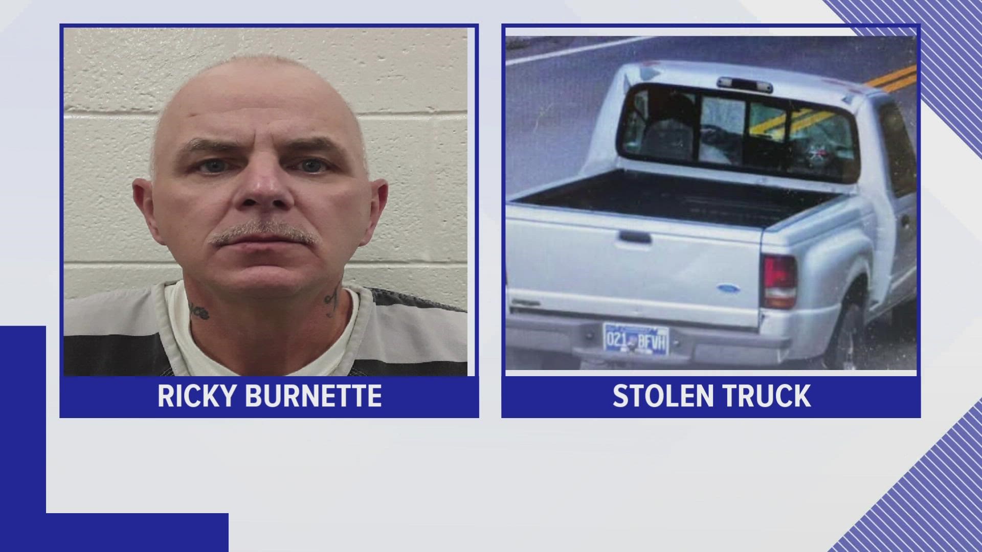 The Monroe County Sheriff's Office said Ricky Lynn Burnette was last seen traveling on Highway 58 in Roane County.