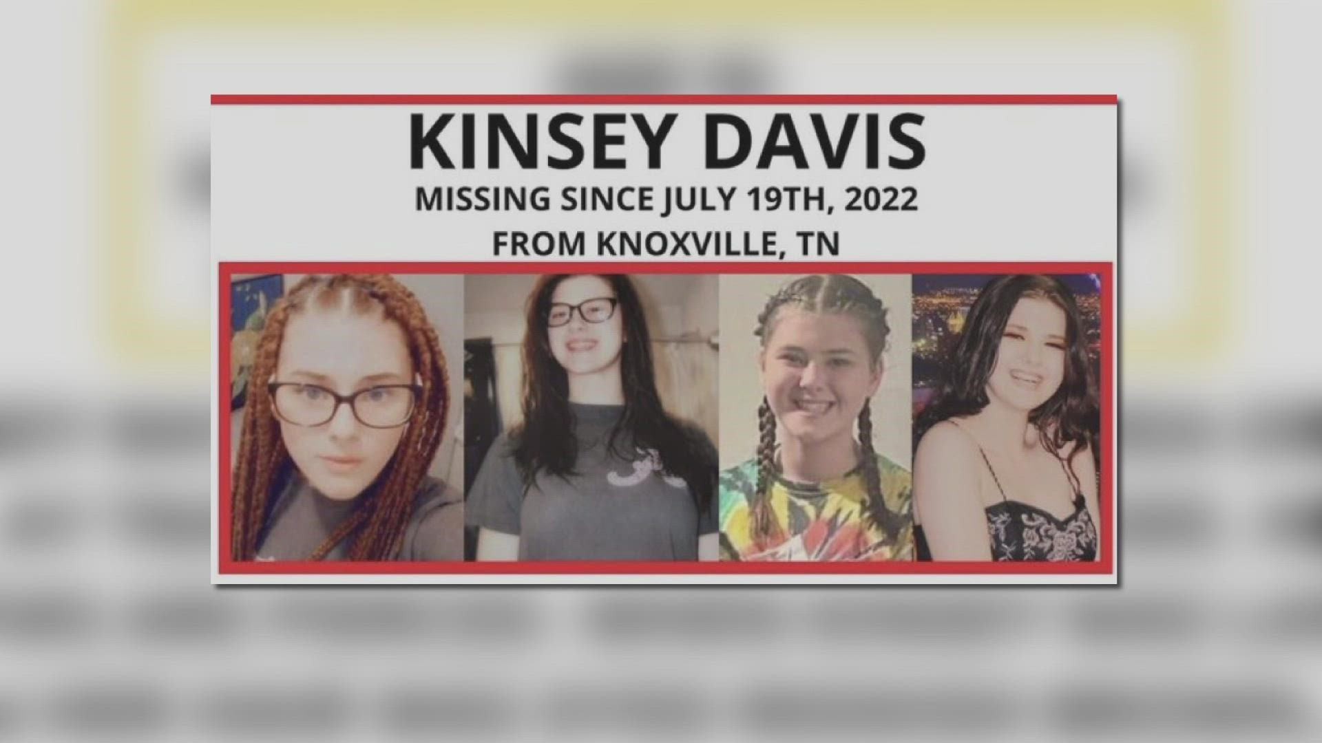 East Tennessee Valley Crime Stoppers said that Kinsey Davis is described to have brown hair and blue eyes, weighs 135lbs., and is 5'8 in height.