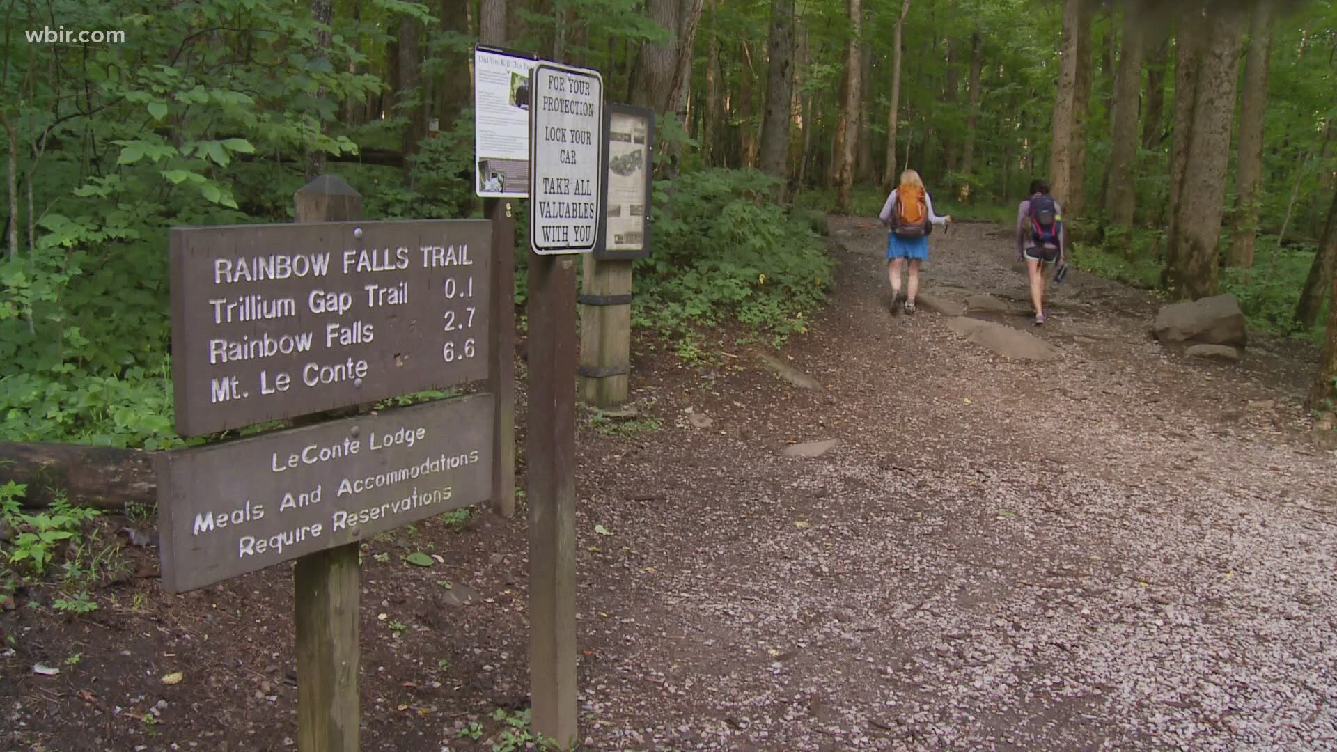 Two trails are temporarily closing in the Smokies. 	Yvonne Thomas is there with the more information on why...