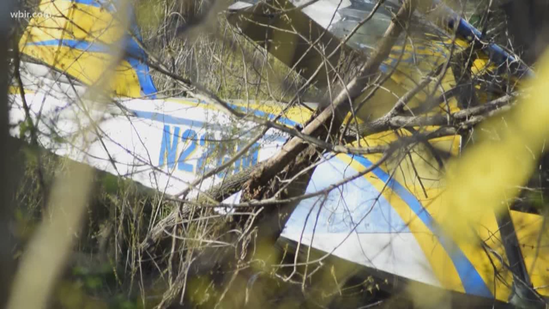 The plane rolled into a creek but the pilot was able to make it out without injury.