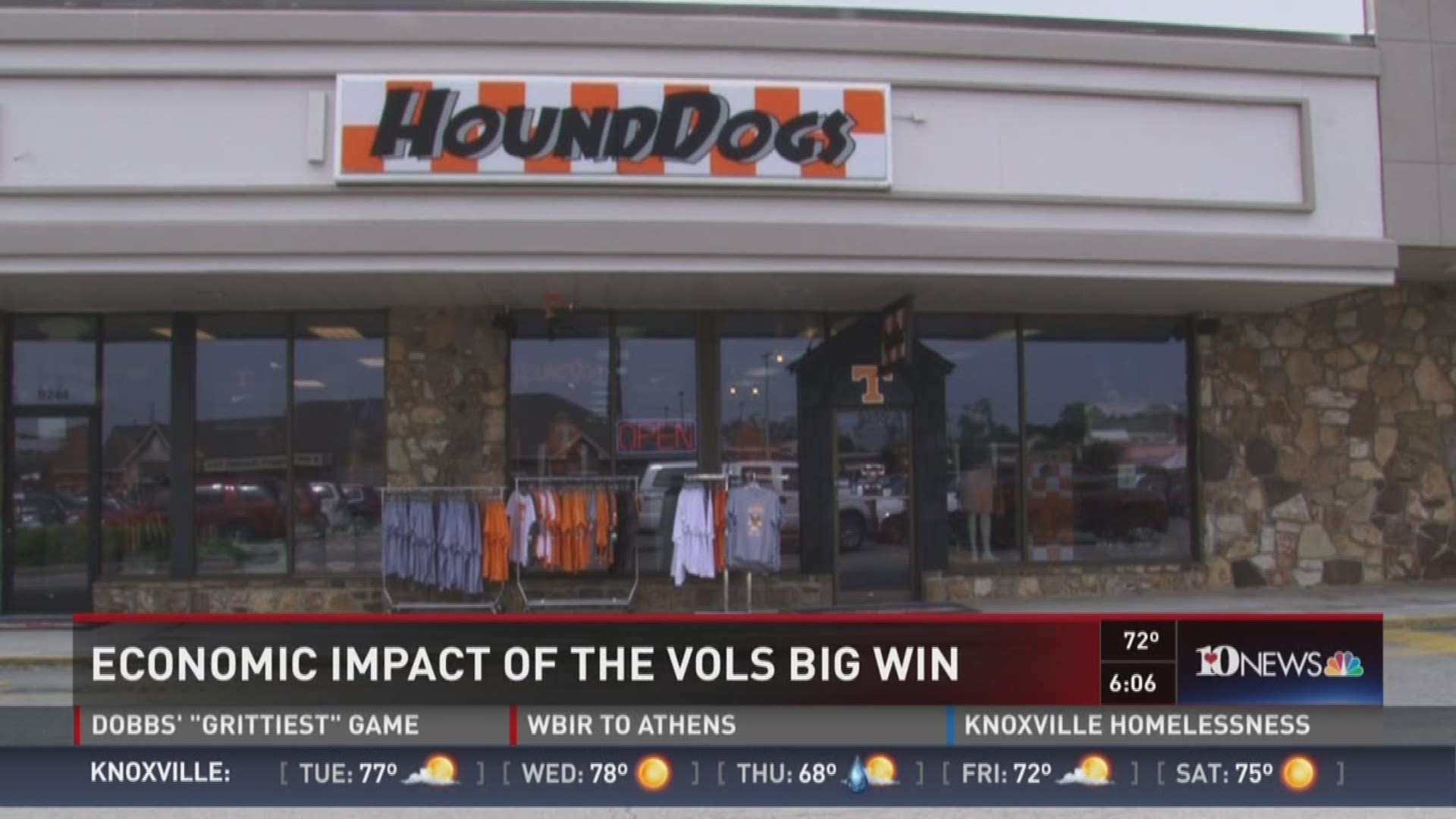 For the past 11 years, the Florida game hasn't been so good for business. How could the Vols win against the Gators affect Knoxville's economy?
