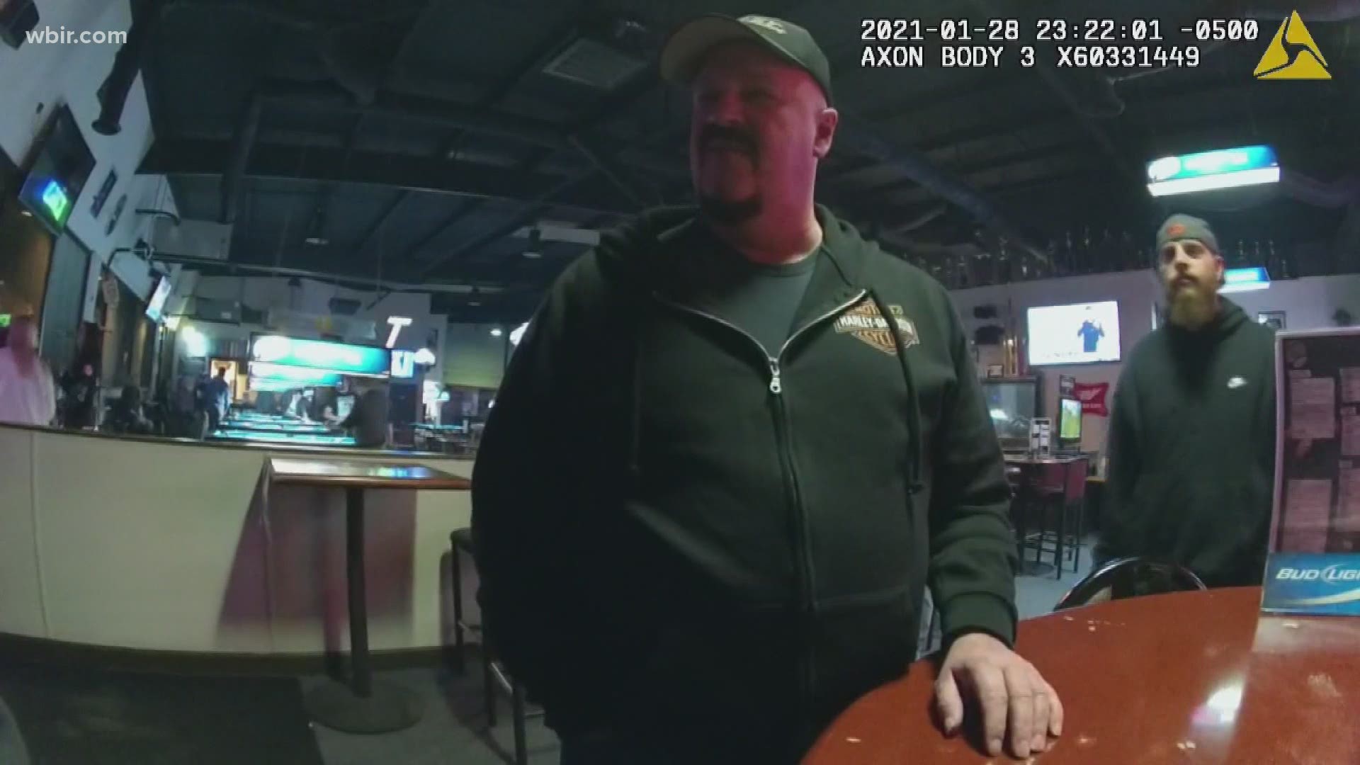 New body camera footage takes us inside a Knoxville bar as officers delivered citation number 18.