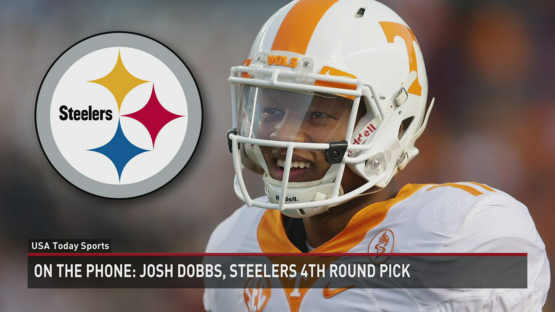 Josh Dobbs was drafted by Pittsburgh in the fourth round with the 135th pick of the 2017 NFL Draft. He was watching from his parents home in Georgia with family and friends.