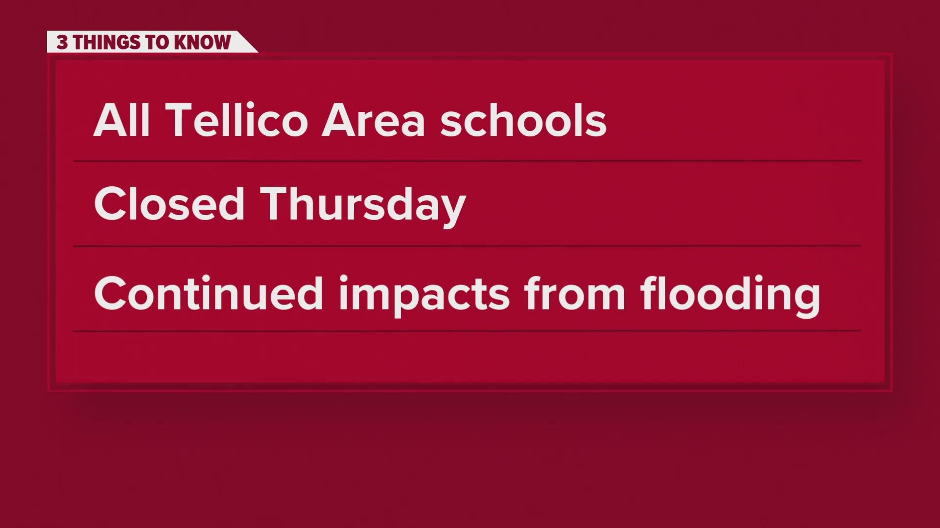 Schools in Tellico areas closed again on Thursday