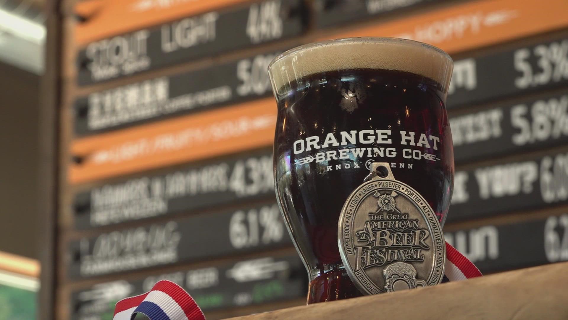 Over the weekend at the Great American Beer Fest in Denver, Orange Hat Brewing Company won a silver medal for one of their brews.