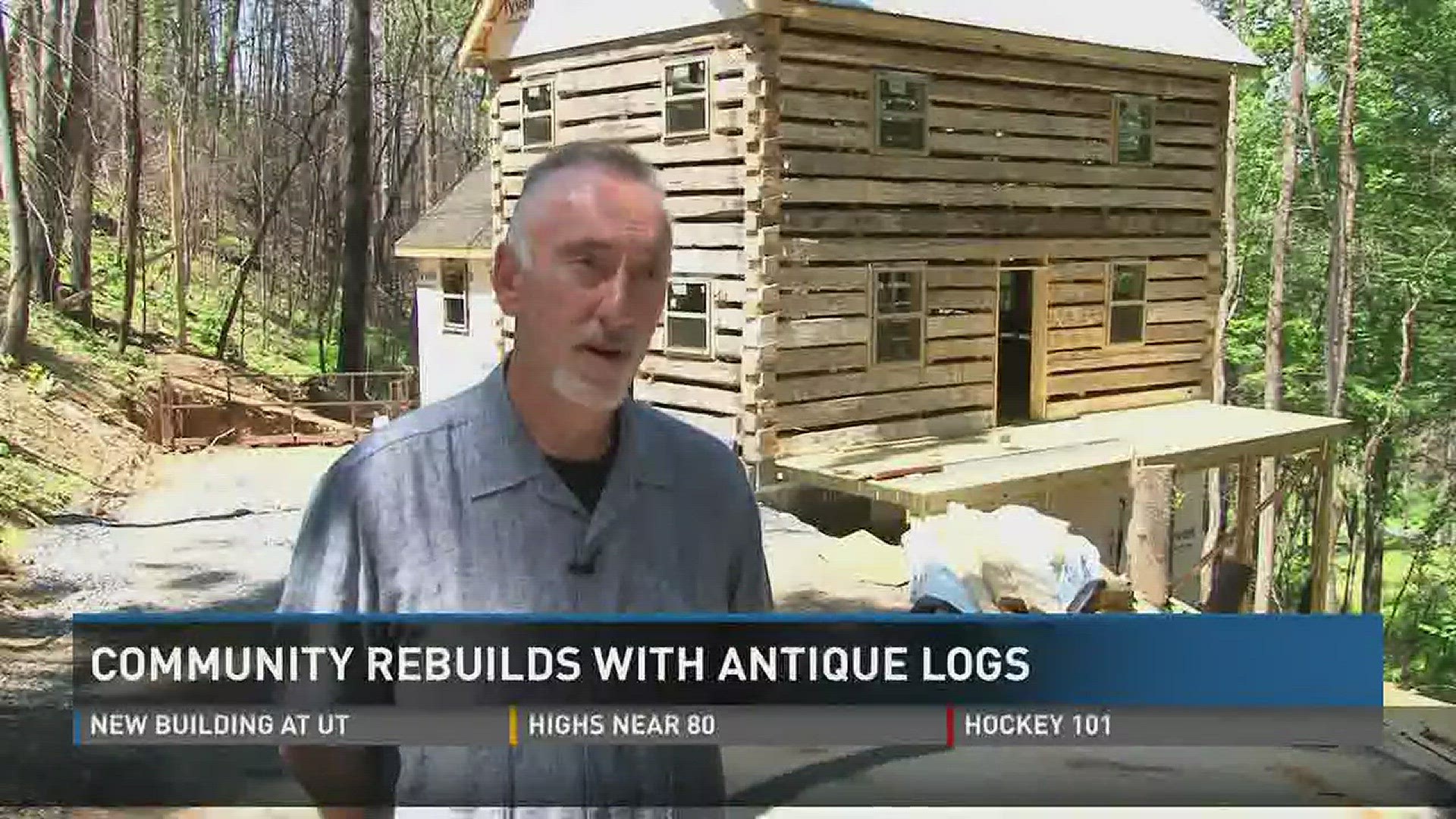 Only 8 out of 38 homes in the Timberidge Community survived the Sevier County fires. The community is working to rebuild with authentic antique wood.