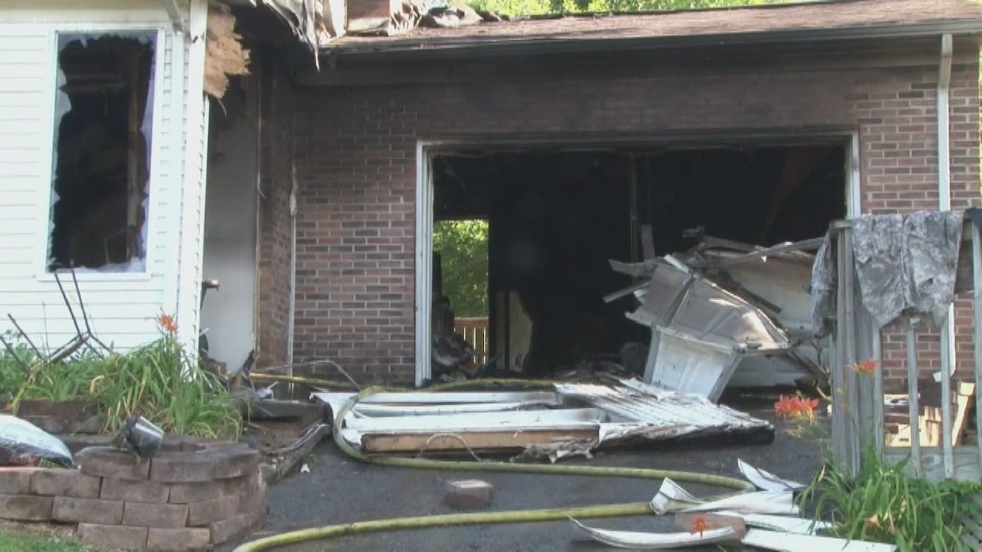 2 firefighters are hurt after an explosion inside a home in Maryville. Both men are expected to be okay, authorities said.