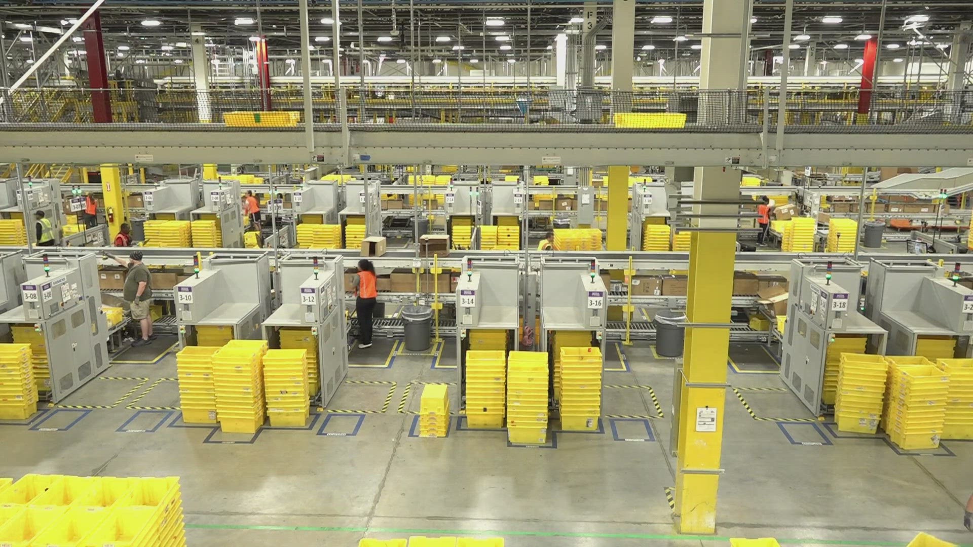 For the first time, we are getting a look inside the new Amazon robotics facility in Blount County.