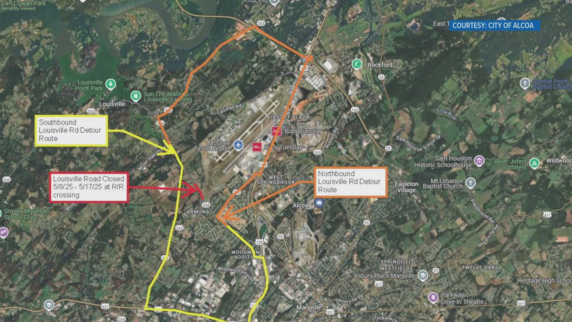 City leaders say Tennessee Department of Transportation crew are working on a railroad crossing bridge near Liberty Street because of a new pedestrian bridge.
