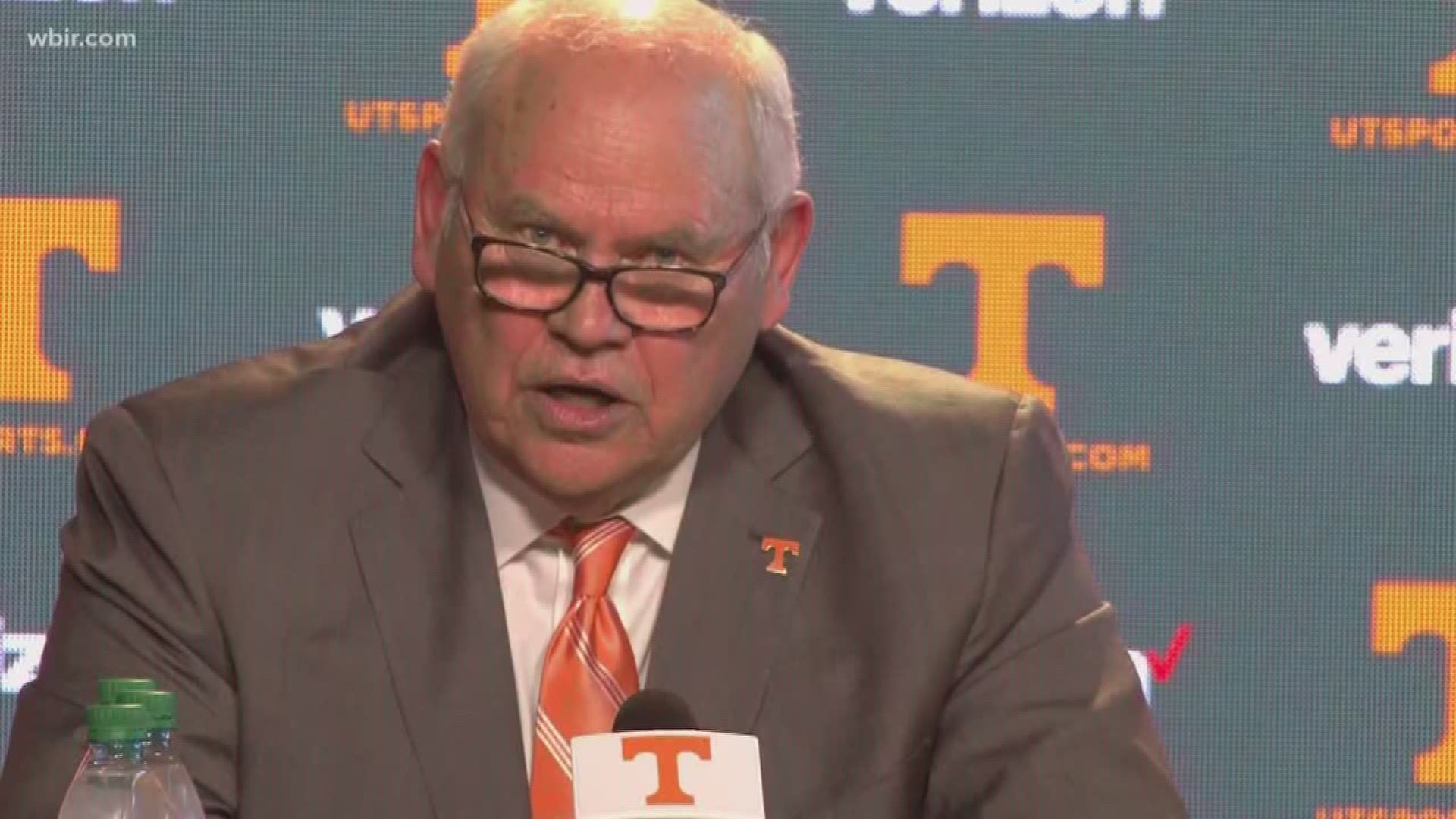 Dec. 1, 2017: UT Athletics Director John Currie is on leave with pay, and former head football coach Phillip Fulmer will step into the role of athletics director.