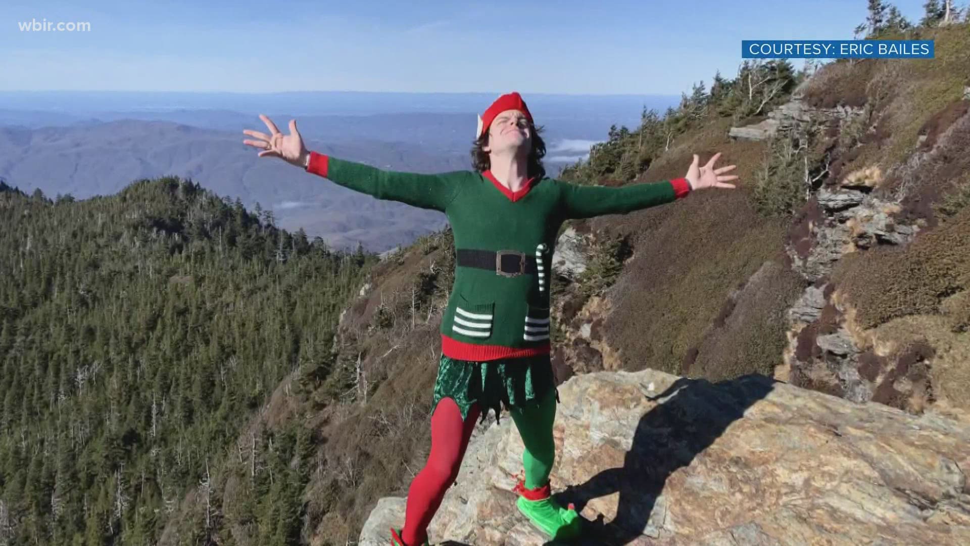 Rain, sleet, or snow, an East Tennessee man hikes the Smokies every Christmas Eve dressed as an elf.