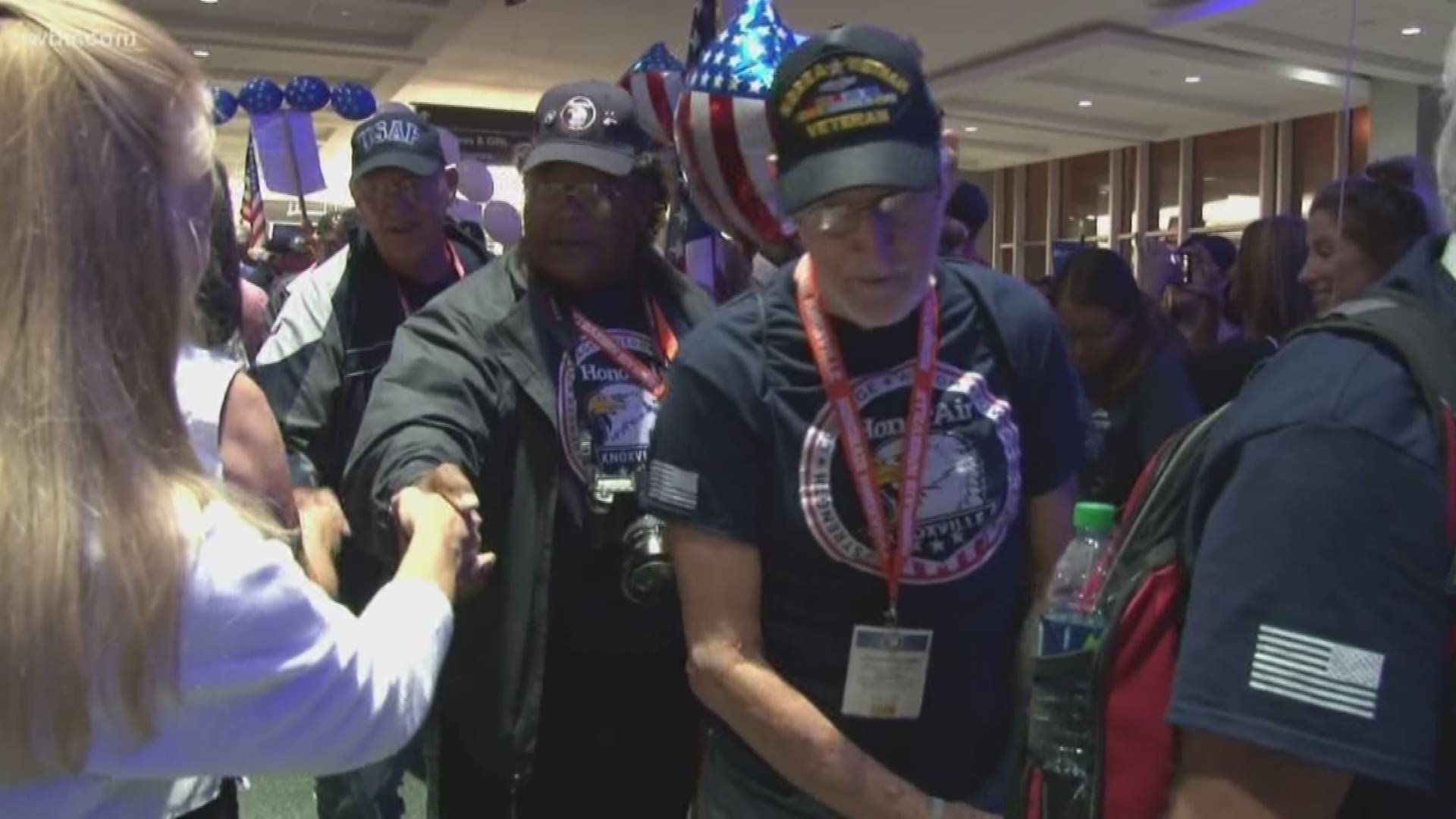 Tonight -- East Tennessee veterans are back in the Volunteer State after a special day in Washington D.C.