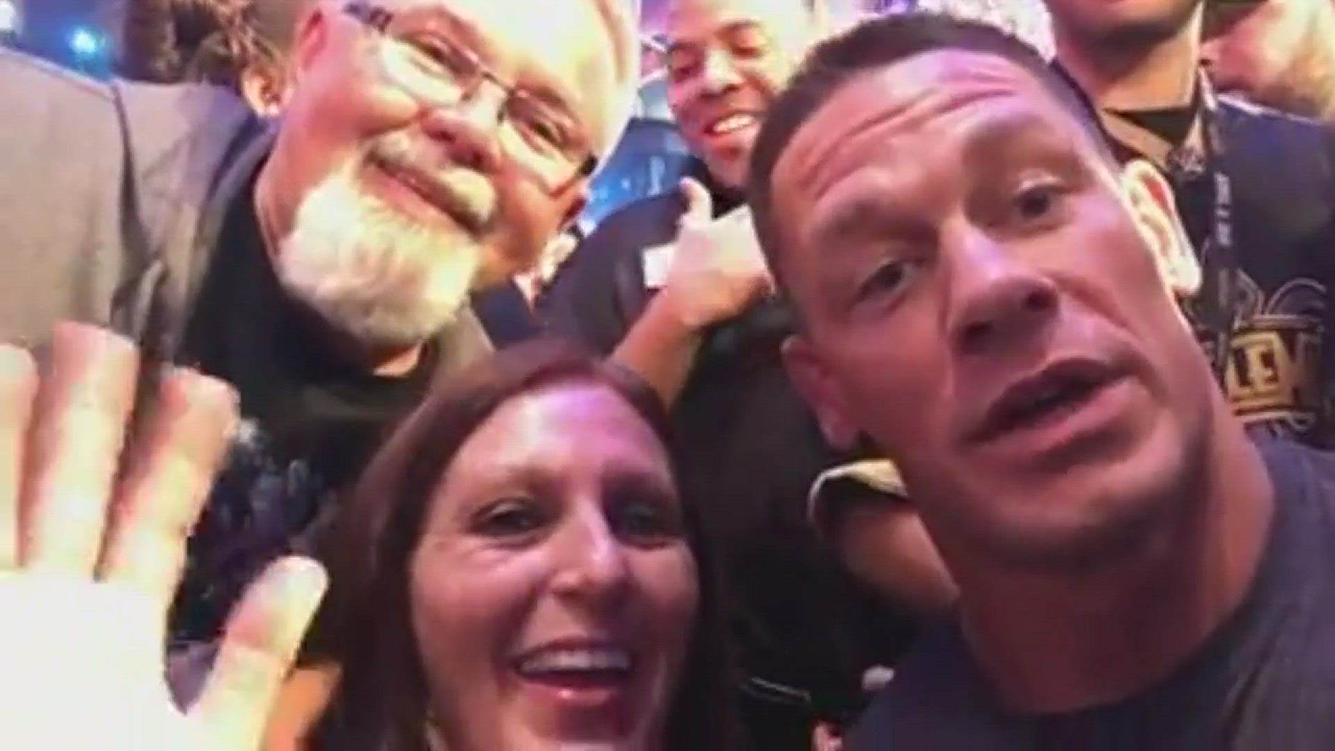 Lisa Reynolds posted a video to Facebook of wrestler and actor John Cena signing a little bit of Rocky Top. She said it was a birthday, her husband Russel, will never forget.