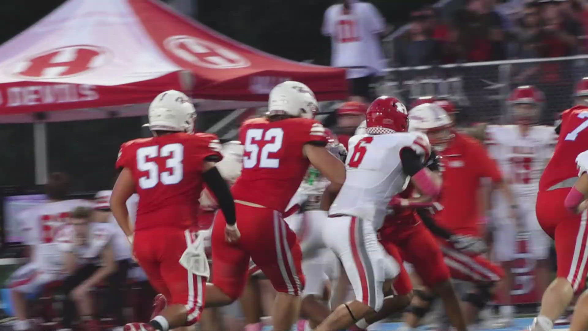 Play of the Week goes to West at Alcoa with Jamir Dean. The Hit of the Week goes to Halls' Jerell Chandler.