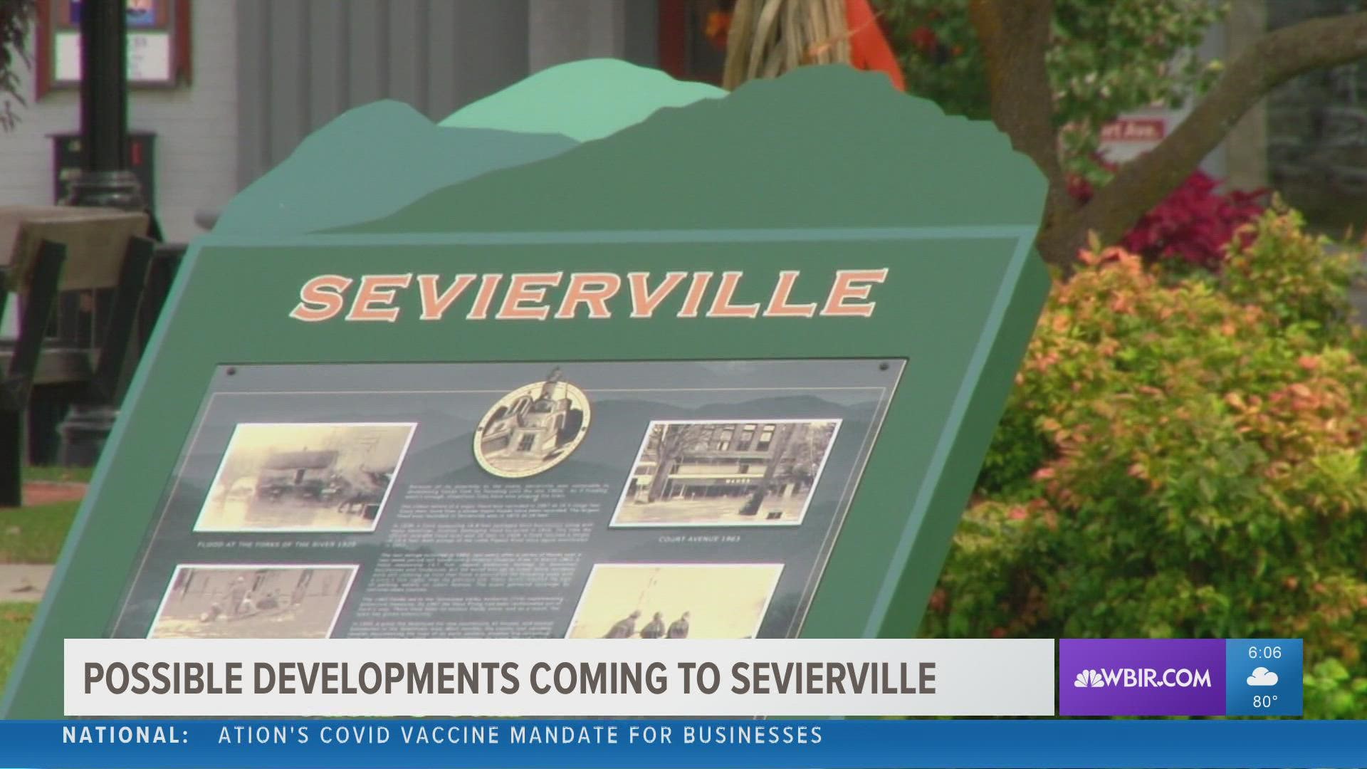 "We have had a 20% population growth just within the City of Sevierville," said the city's development director.