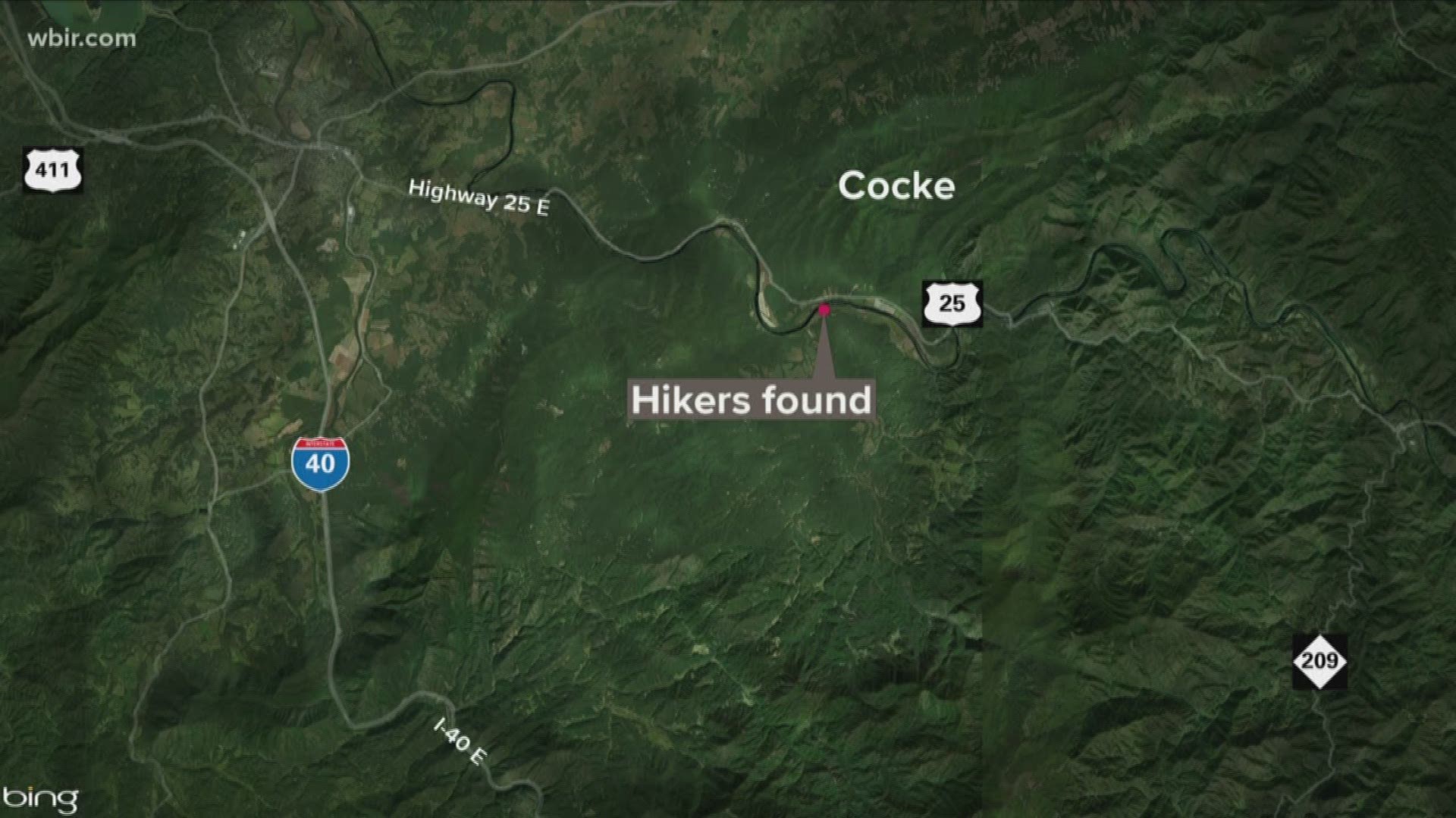 Just before midnight Monday, Cocke County EMA said both hikers were found in excellent condition despite freezing temperatures.