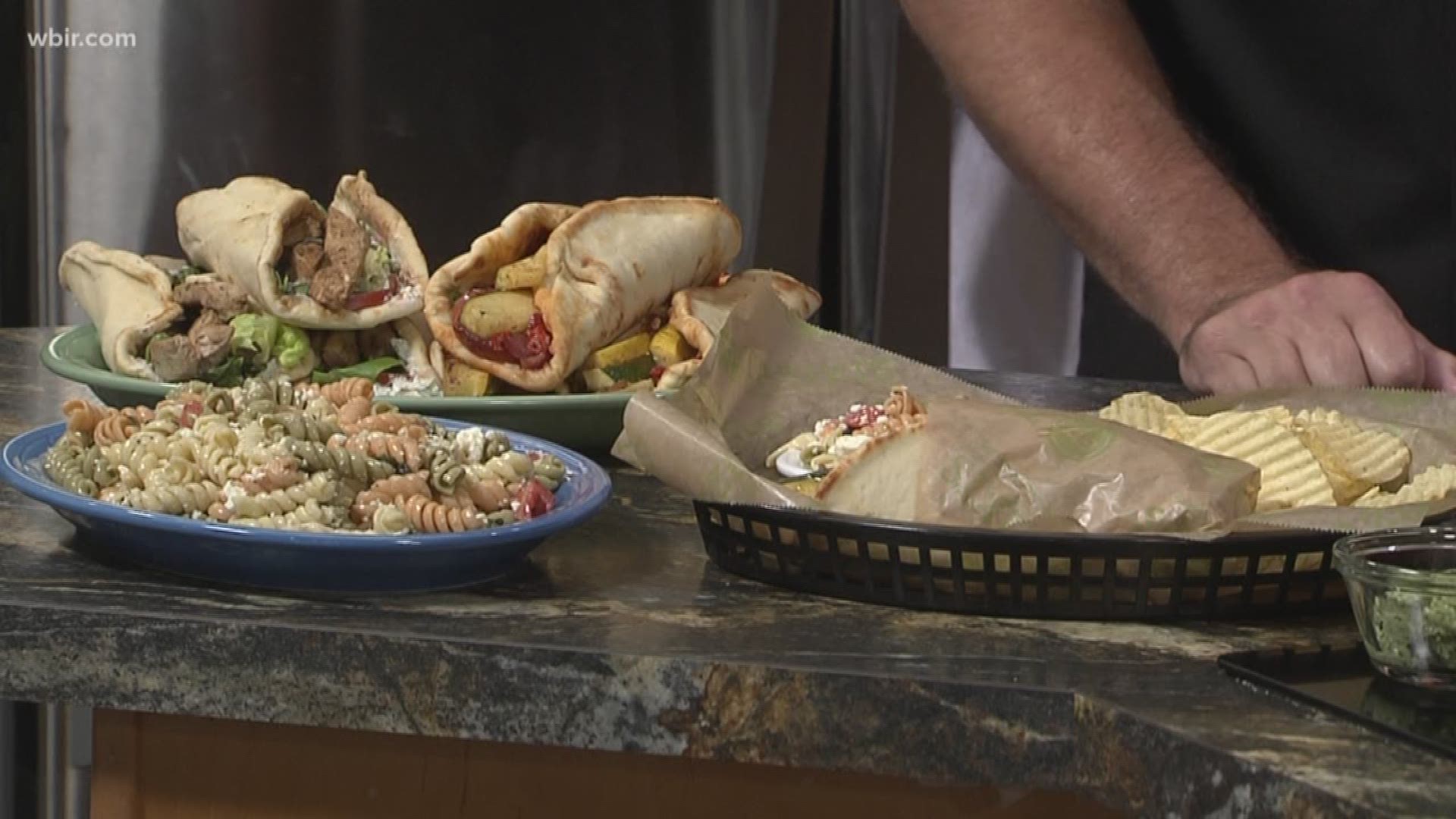 Trevor with Taziki's Mediterranean Cafe shares a recipe for a Gyro using fresh summer vegetables.
They're located at 6100 Kingston Pike in Knoxville, tazikiscafe.com
Aug. 13, 2018-4pm