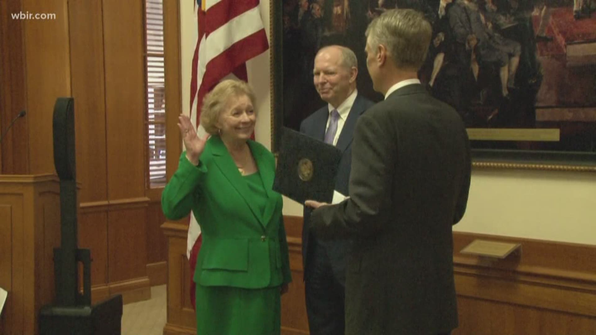 Pamela Reeves took her oath of office this morning. She was appointed to her district judge-ship by President Barack Obama back in 2012.