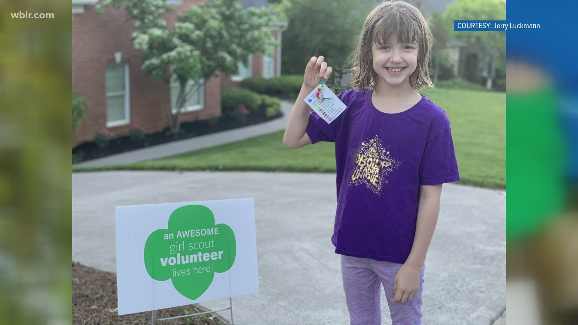 In Oak Ridge, scout leaders posted dozens of signs praising Girl Scout volunteers. It was up to the scouts to find those signs.