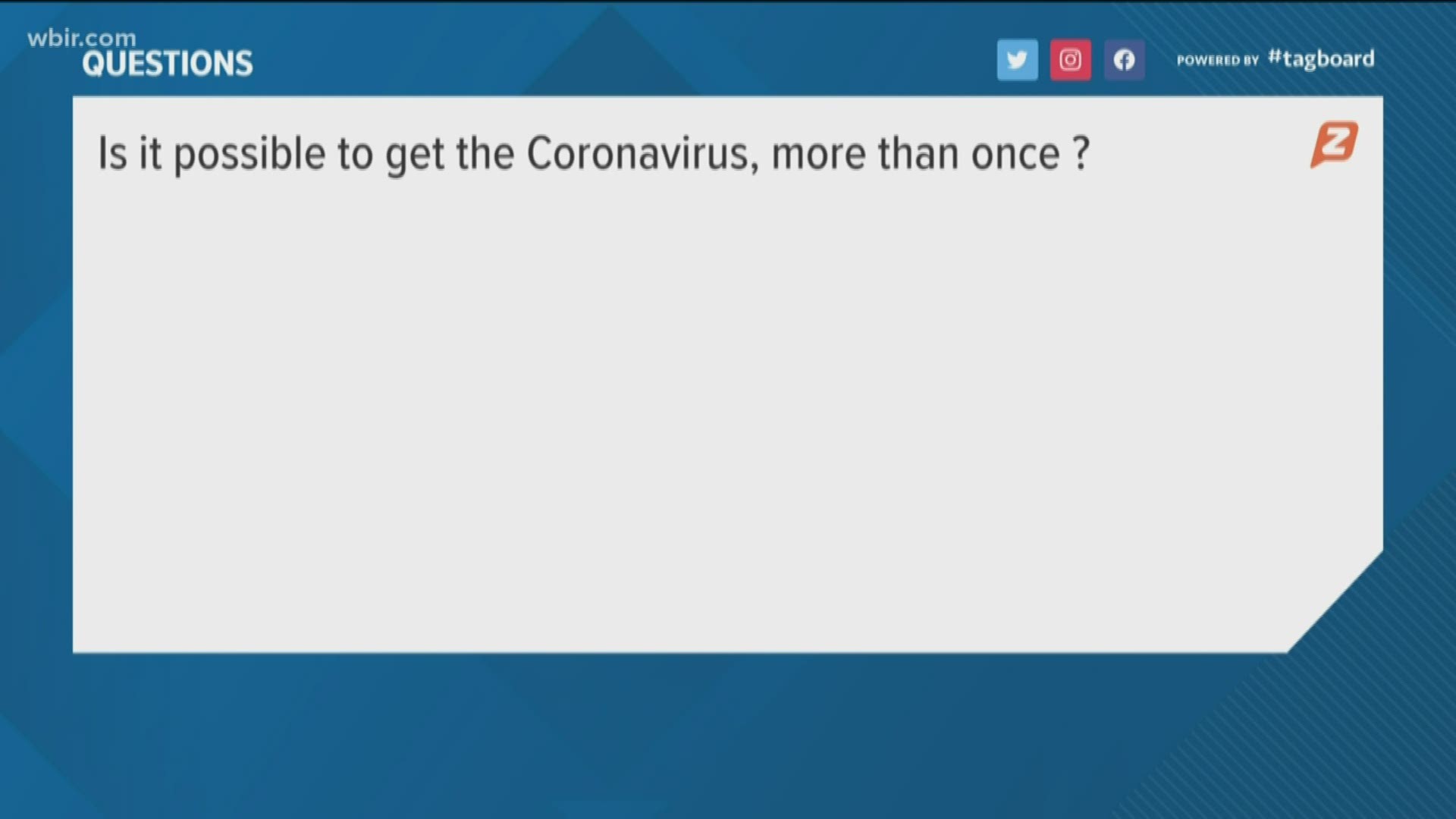 Can you catch coronavirus again? Is the mail safe? What about food you get at a drive-thru? Text your questions to 865-637-1010