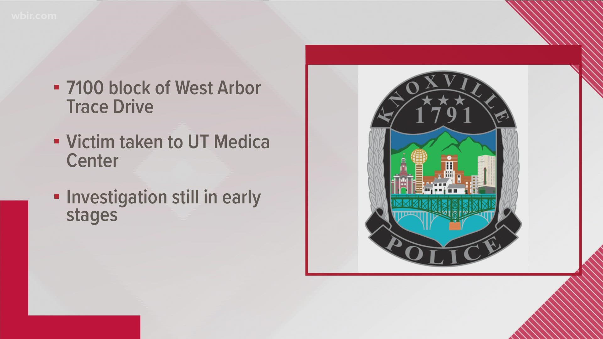 The man is currently recovering from non-life threatening injuries at UT Medical Center.